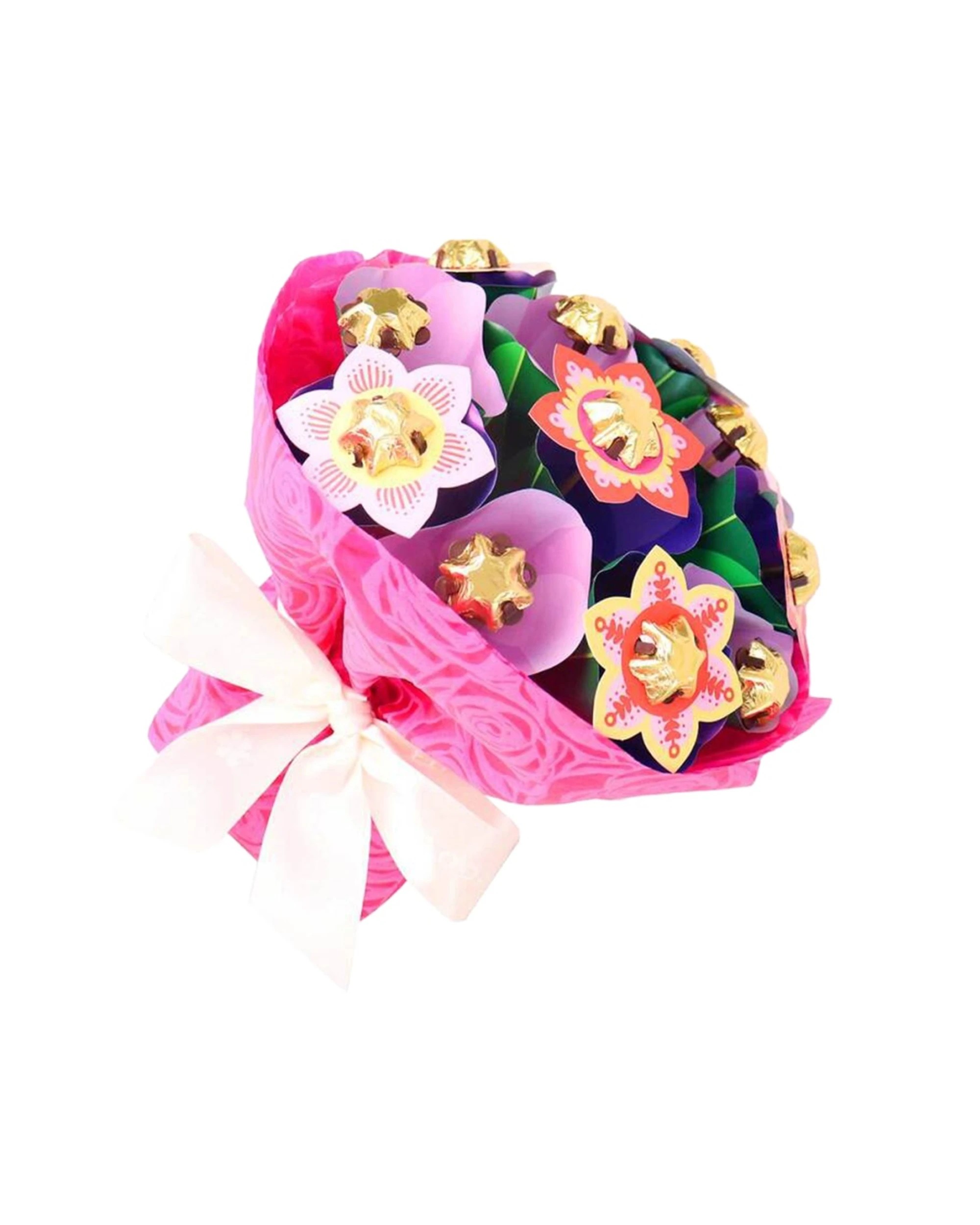 1 Edible Blooms Bright Flower Bouquet Small Milk Chocolates Gift - Multi, 1 of 5