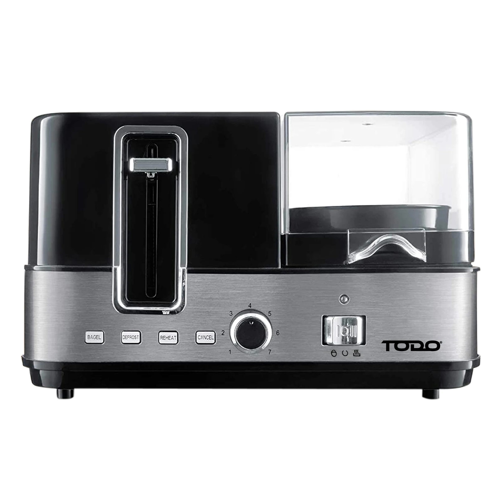 6 TODO 1400W Breakfast Master Toaster Egg Cooker Poacher Bacon Fryer Grill All In One, 6 of 9
