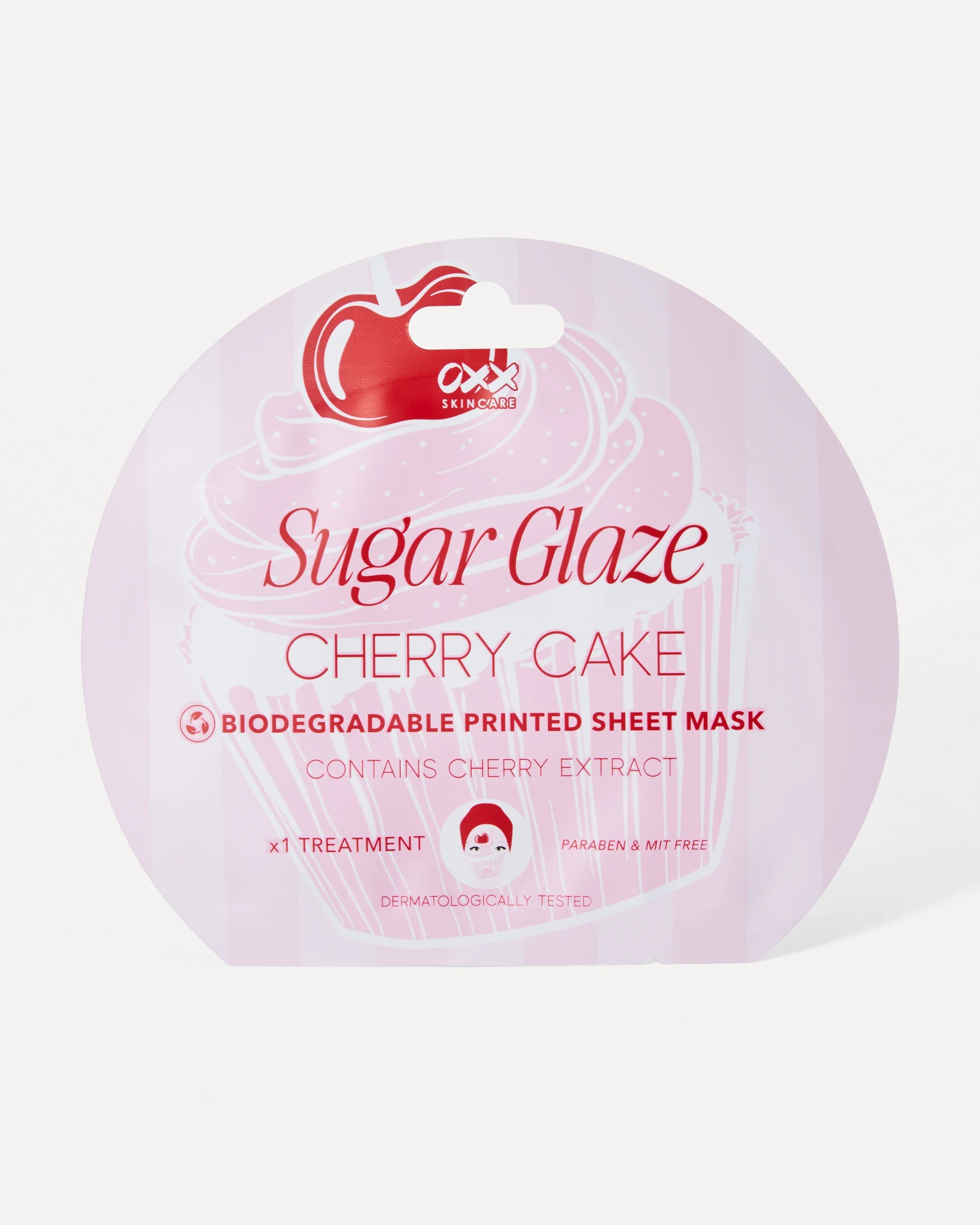 1 OXX Skincare Sugar Glaze Cherry Cake Sheet Mask - Cherry Extract, 1 of 1