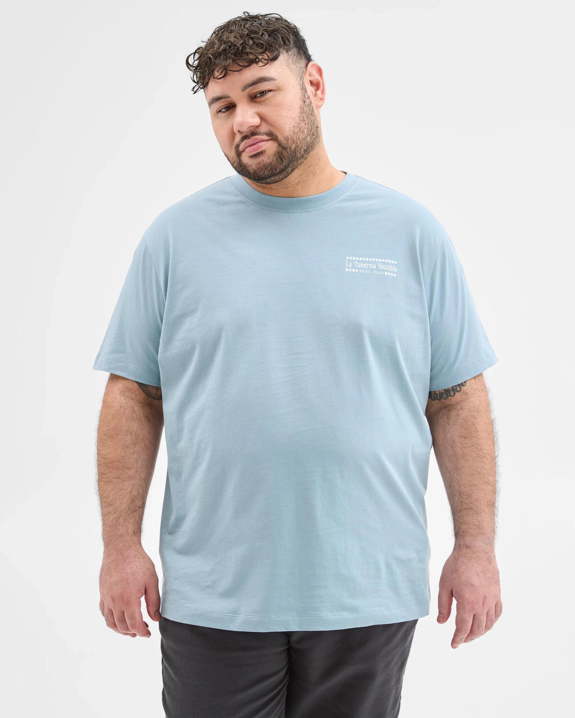 3 Target Man Plus Plus Size Australian Cotton Print T-Shirt DUSTY TEAL, 3 of 5