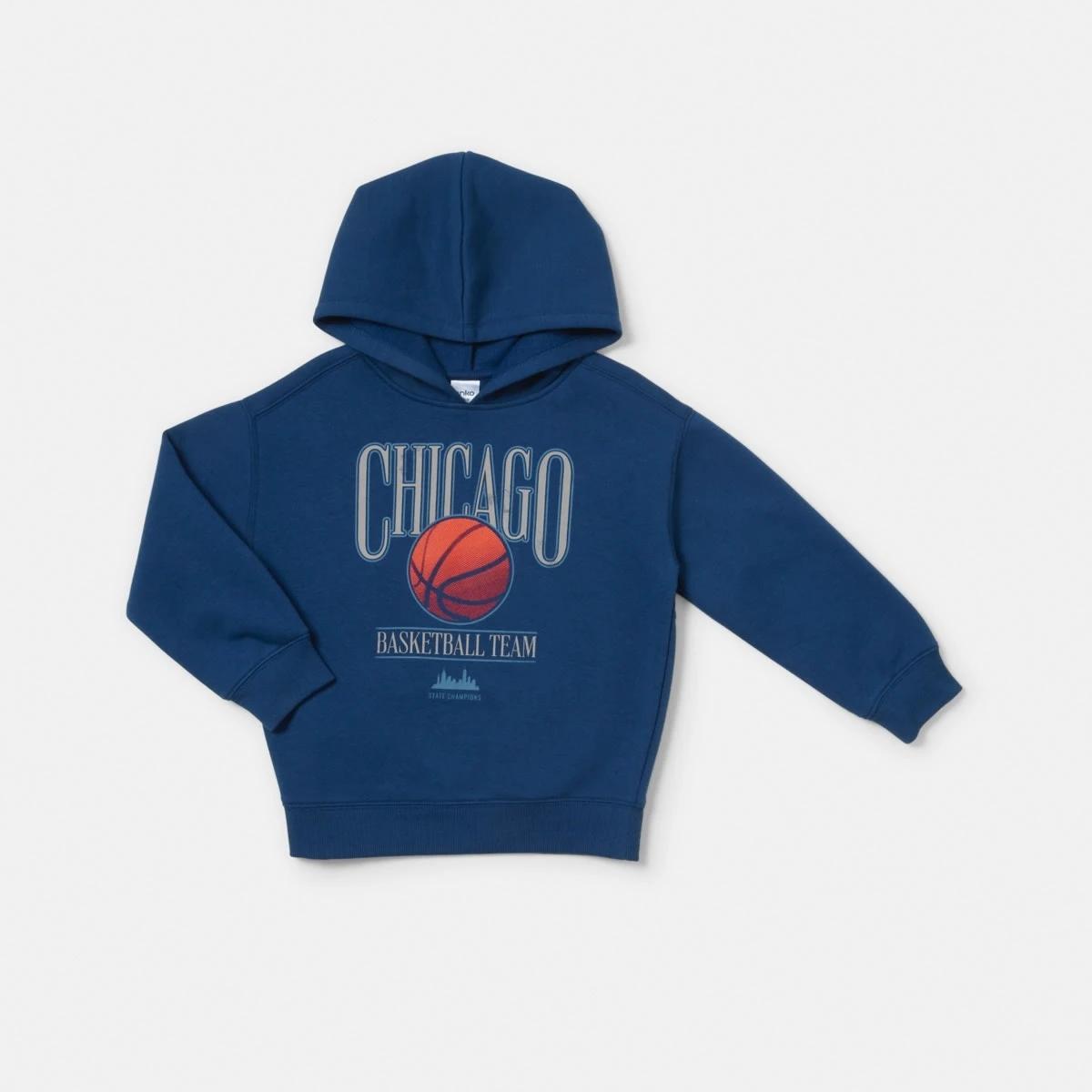 7 Print Hoodie Nvy Bball, 7 of 8