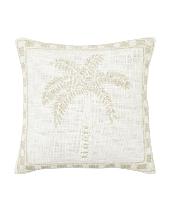 43cm Palm Cushion - Beige