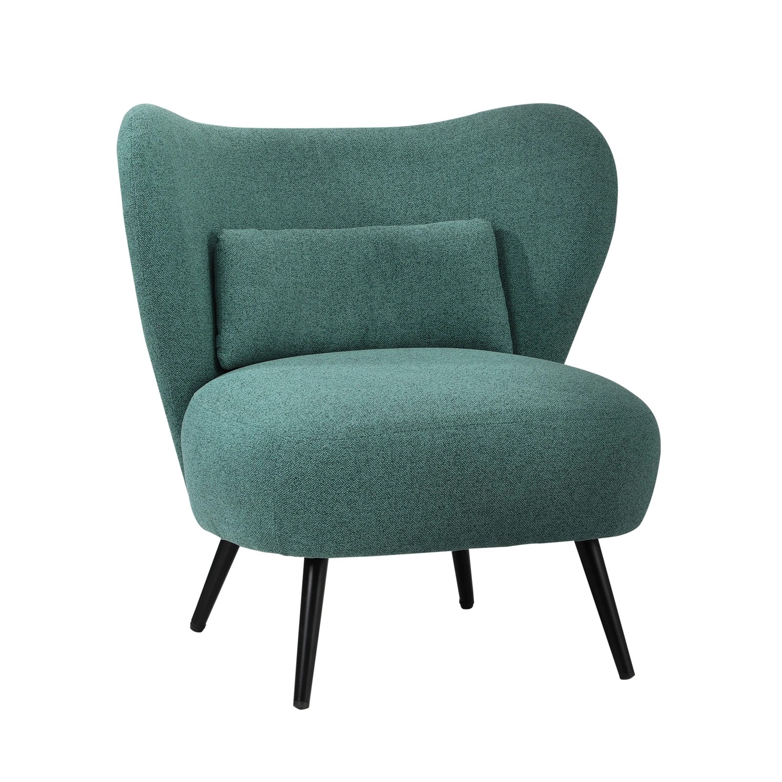 7 Oikiture Armchair Lounge Chair With Lumbar Pillow Wingback Polyester Linen
 - Green, 7 of 10