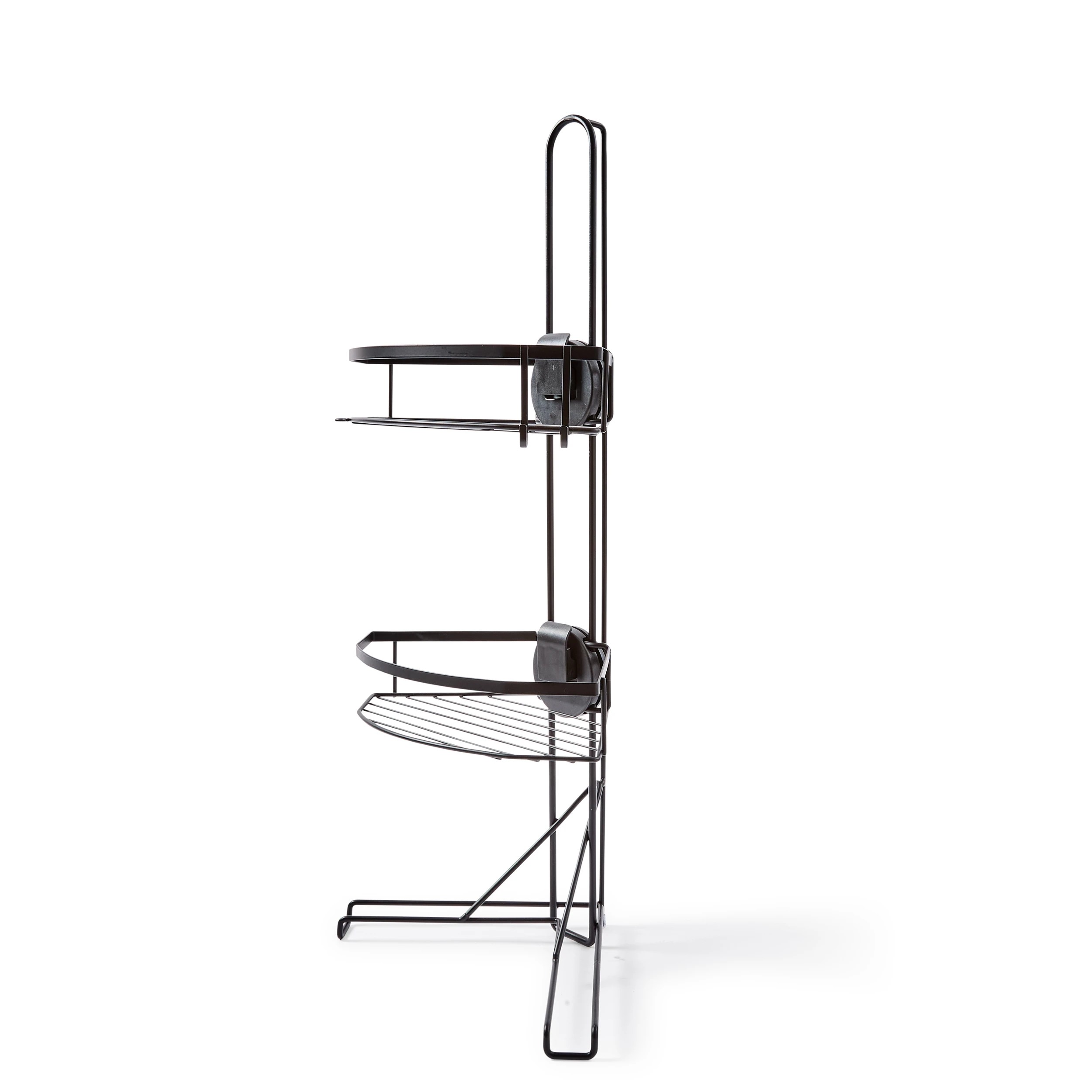 3 Adjustable Corner Shower Caddy - Black, 3 of 10