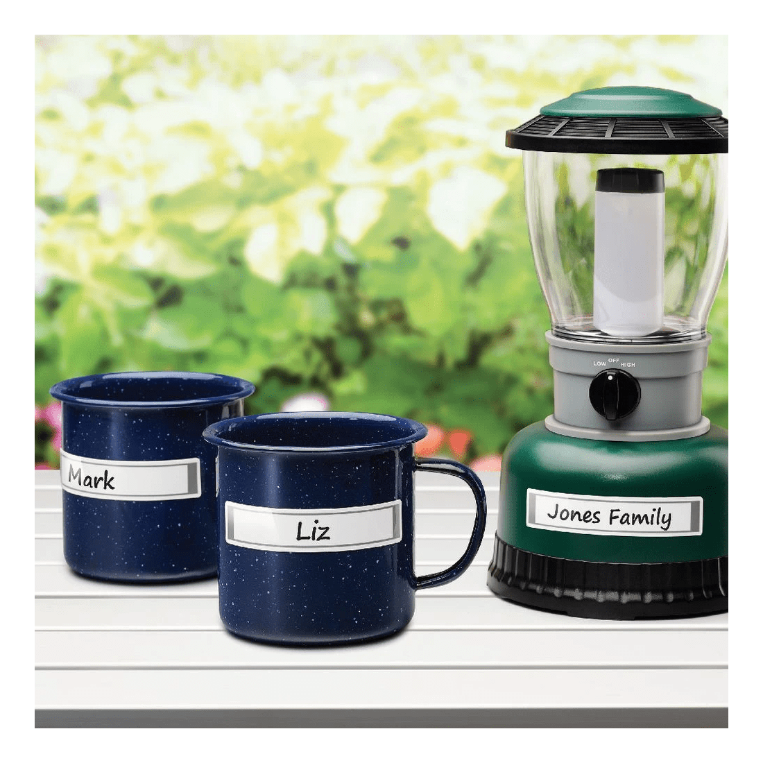 2 Avery Outdoor Self Laminate Rectangle Labels White 24 Pack, 2 of 2