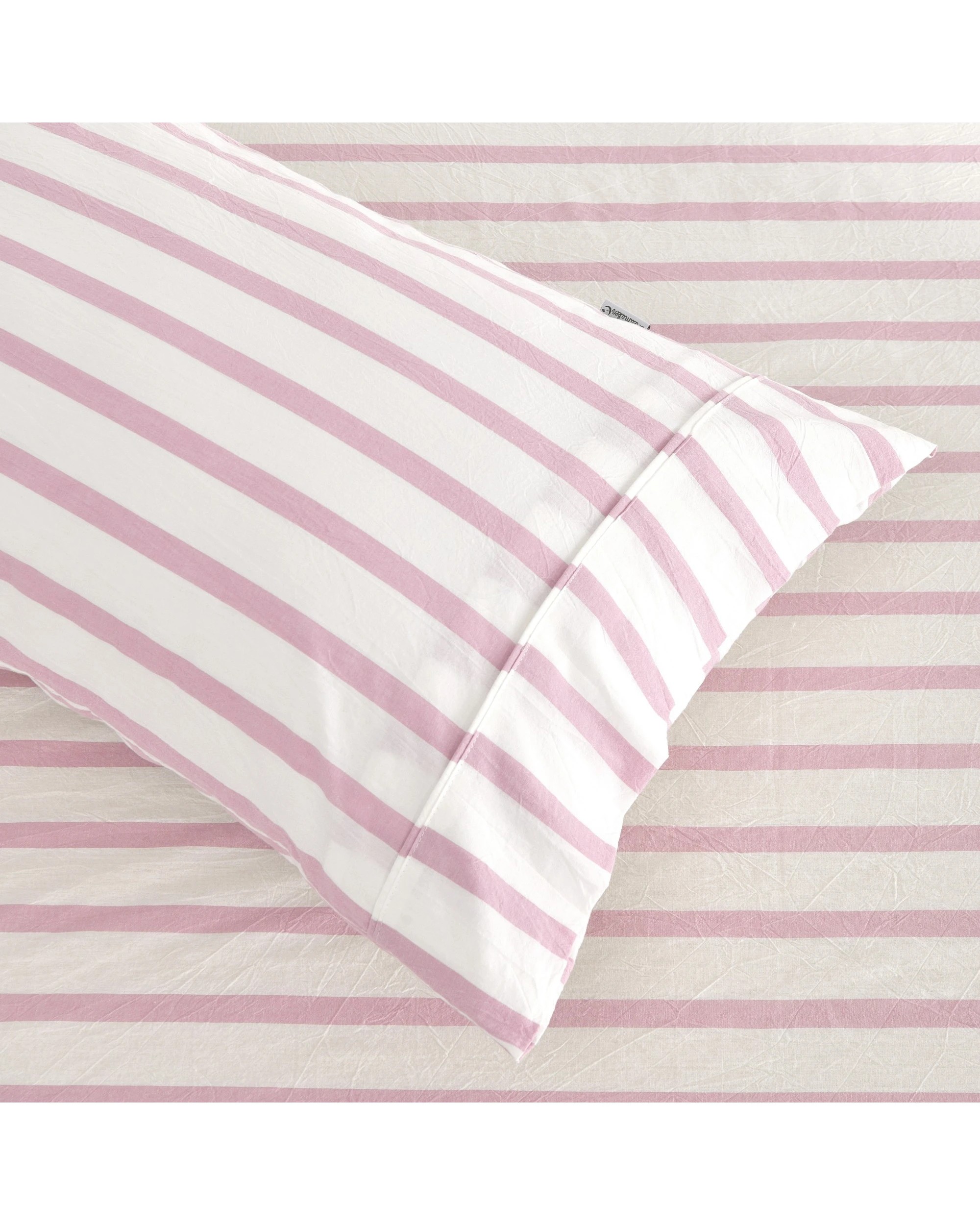 2 Dreamaker Baby Bask Washed Cotton Yarn Dyed Stripe Combo Set - COT Size - Pink Pearl, 2 of 7