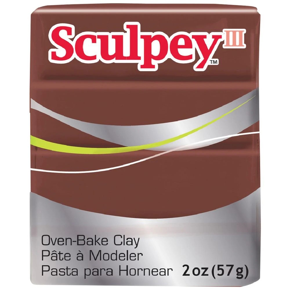 1 Sculpey III Modelling Clay Chocolate 57g, 1 of 3