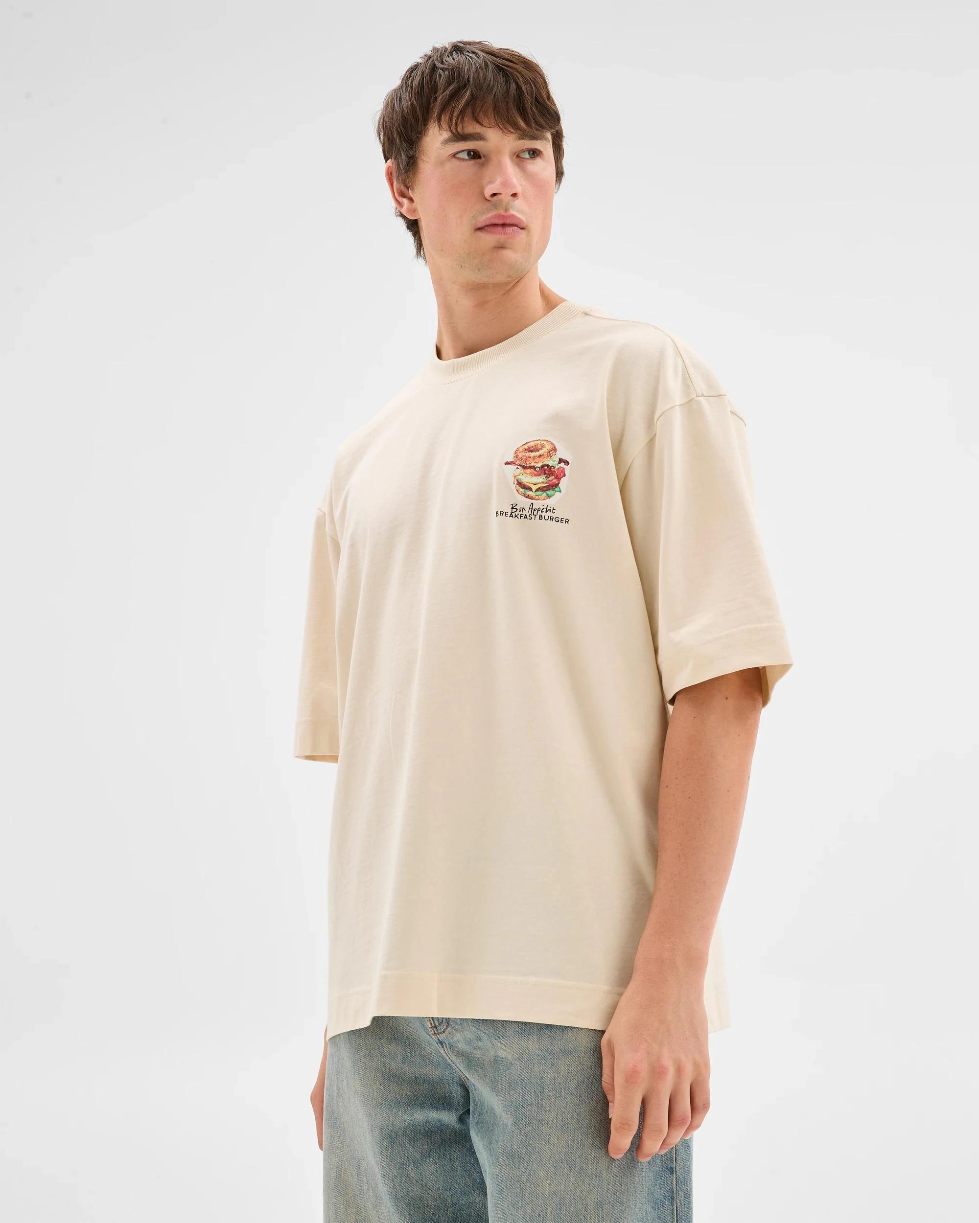 3 Australian Cotton Graphic T-Shirt - Commons BREAKFAST BURGER, 3 of 6