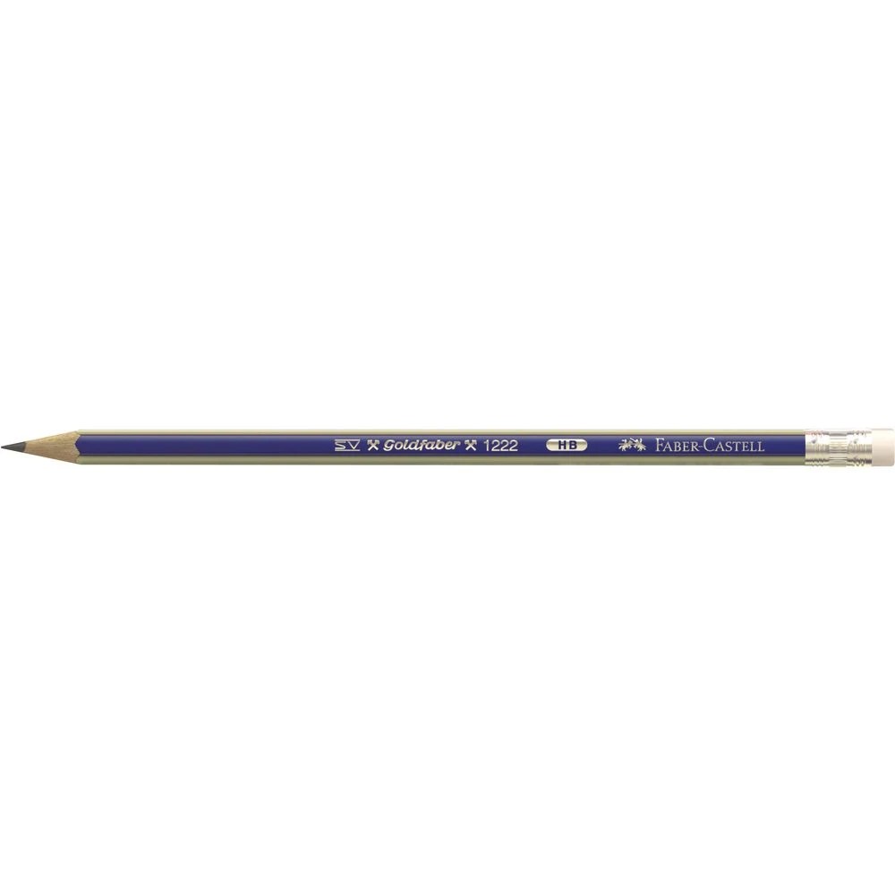 2 Faber-Castell Goldfaber Eraser Tip Graphite Pencil HB 72 Pack, 2 of 5