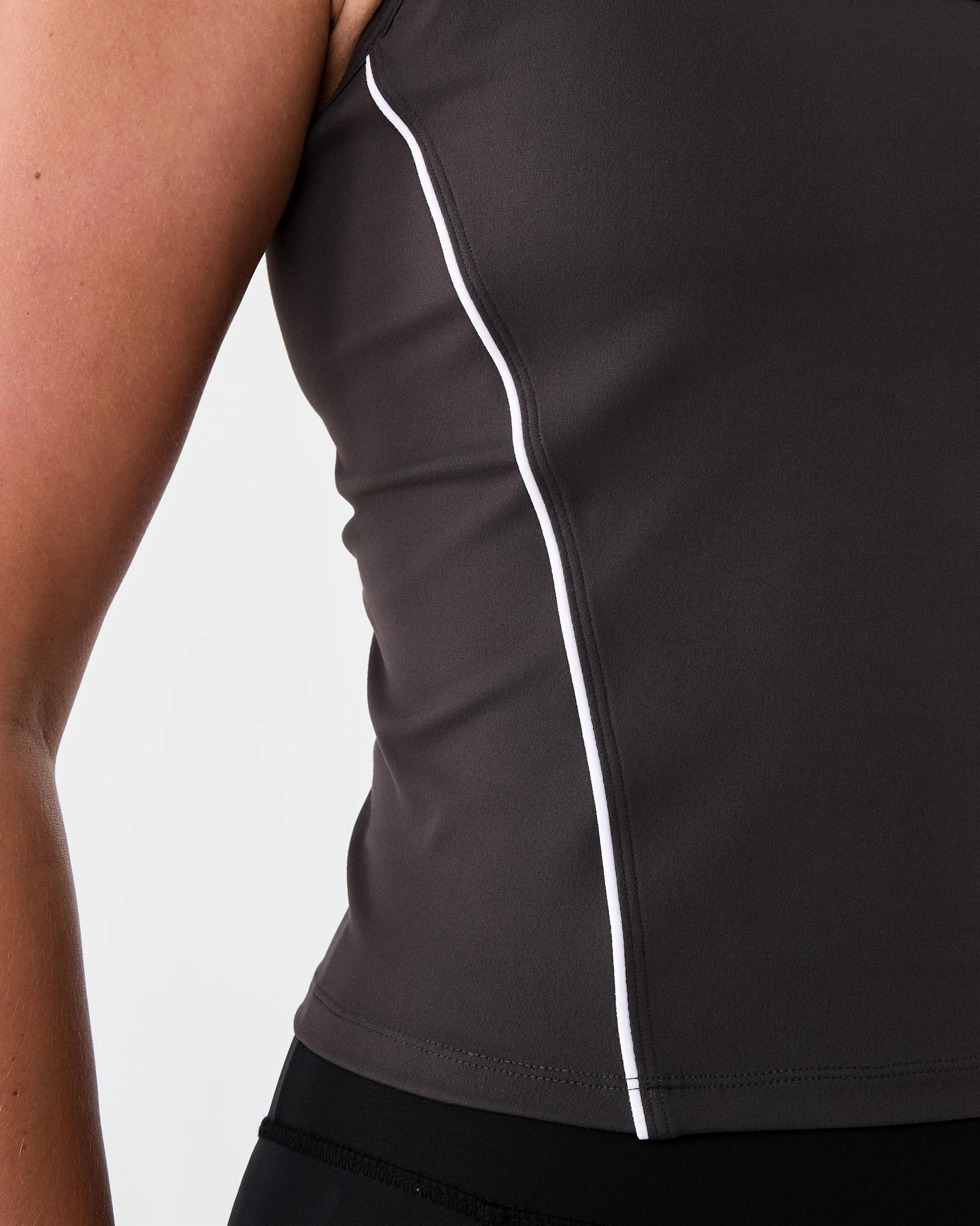 7 Active Womens Dual Strap Tank Graphite, 7 of 7