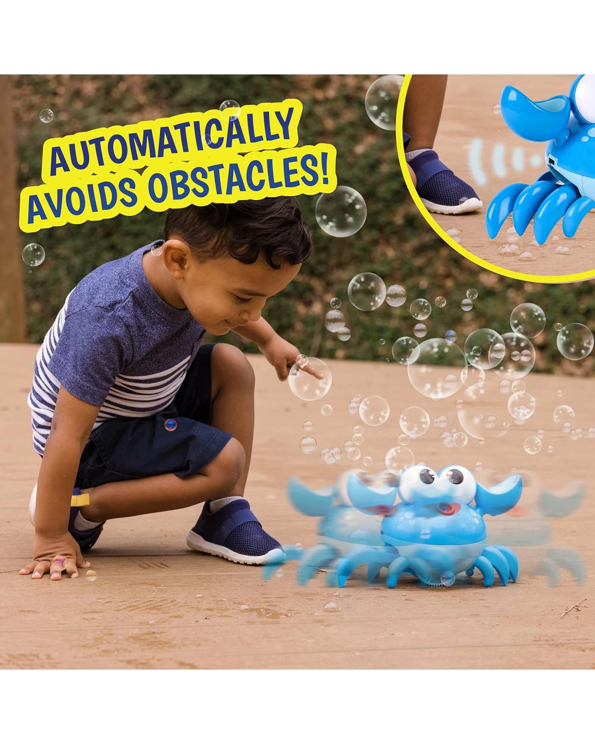 7 Maxx Bubbles Dancing Crab Bubble Machine - Blue, 7 of 8