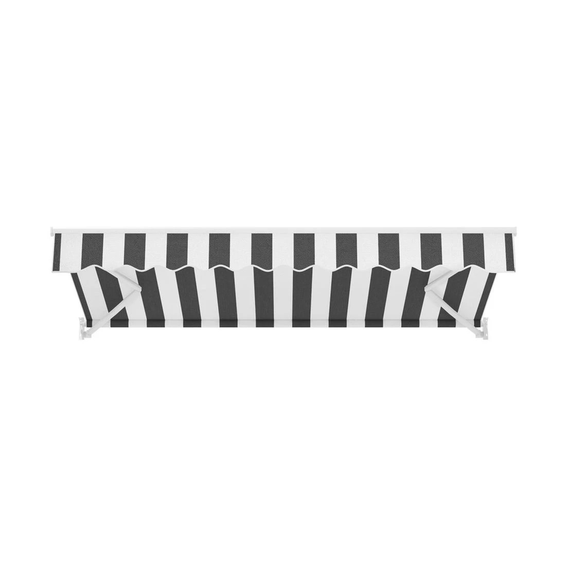 3 Instahut Retractable Folding Arm Awning Manual Sunshade 2.5Mx2M - Grey, 3 of 6