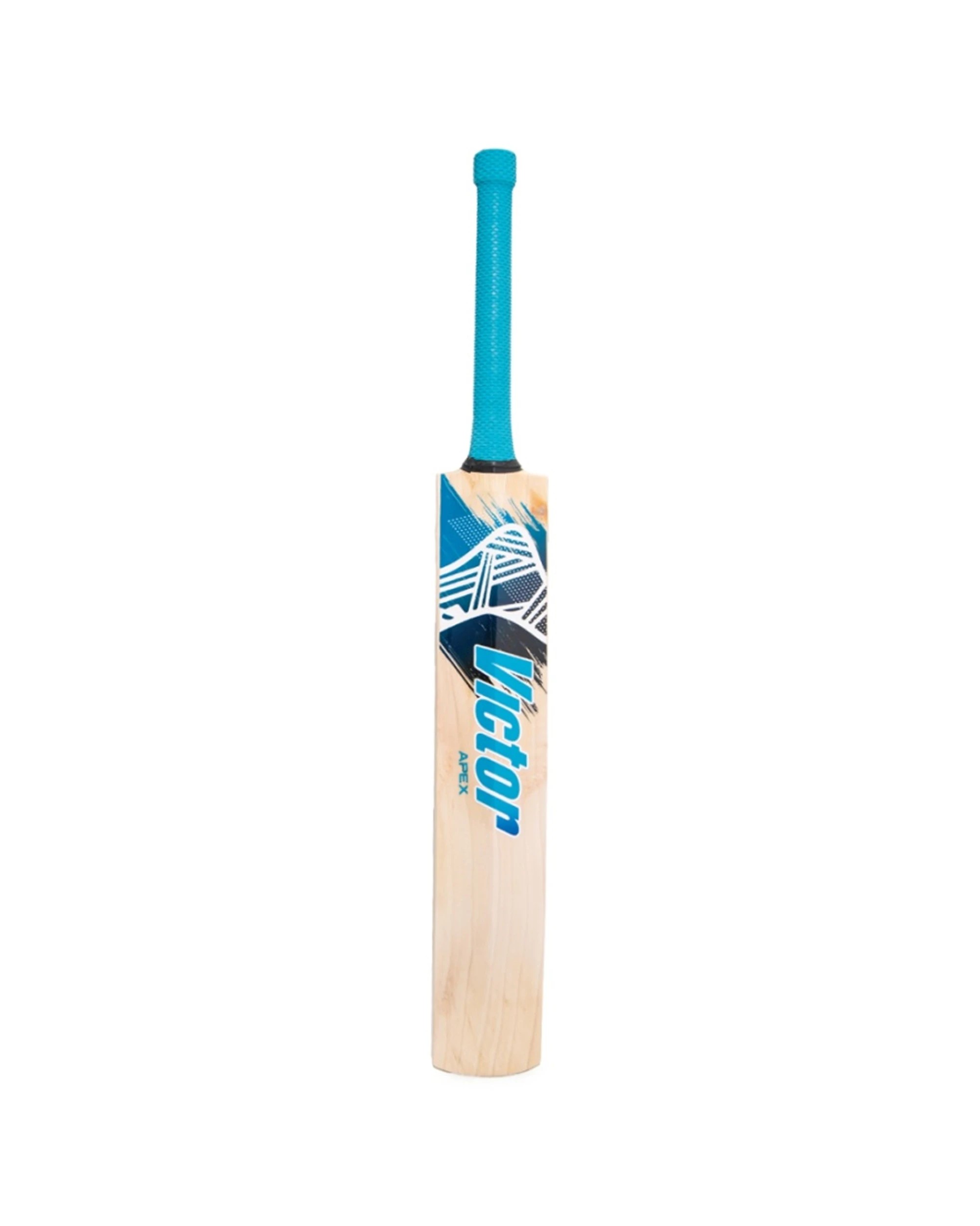 2 Victor Sports English Willow Club Level Cricket Bat Apex Grade 4 Short Hand - Blue, 2 of 7