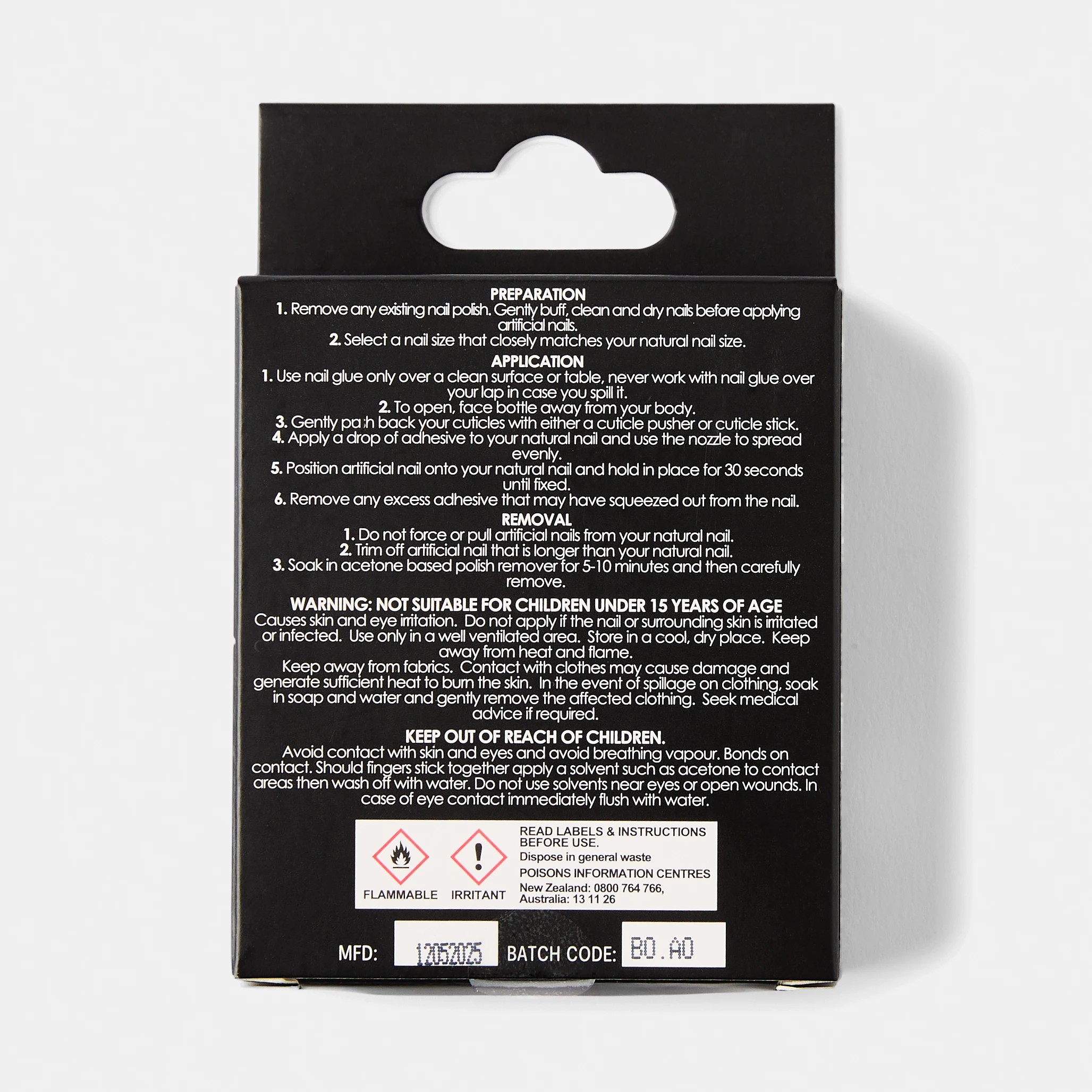 2 OXX Cosmetics 24 Pack Artificial Nails with Adhesive - Almond Shape, Pink and Gold Glitter, 2 of 4