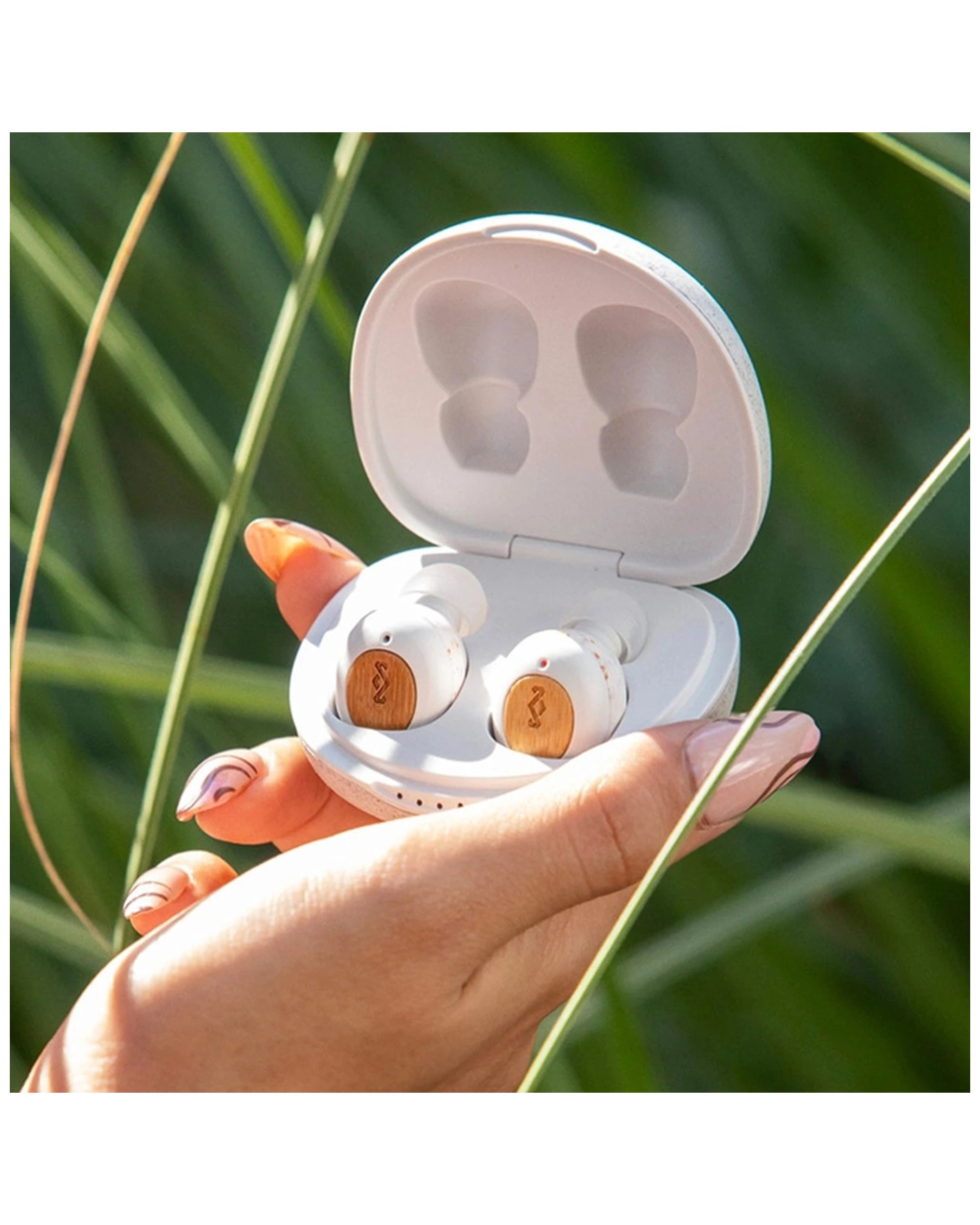 8 House Of Marley Champion True Wireless Earbuds Long Battery Earbuds With Case
 - white, 8 of 8