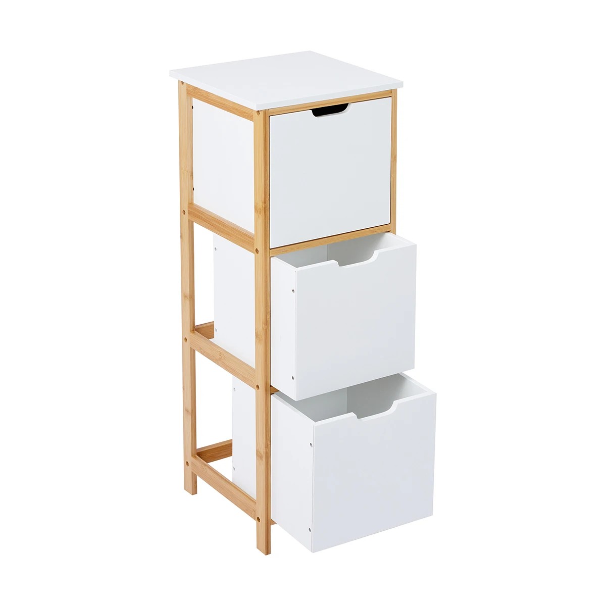8 Bamboo and White 3 Draw Unit, 8 of 9