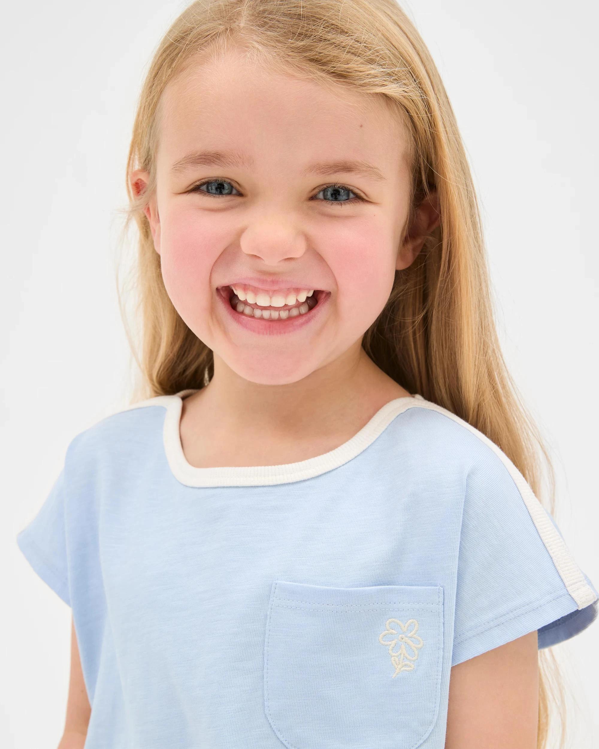 3 Target Australian Cotton Drop Shoulder T-shirt BLUE, 3 of 7