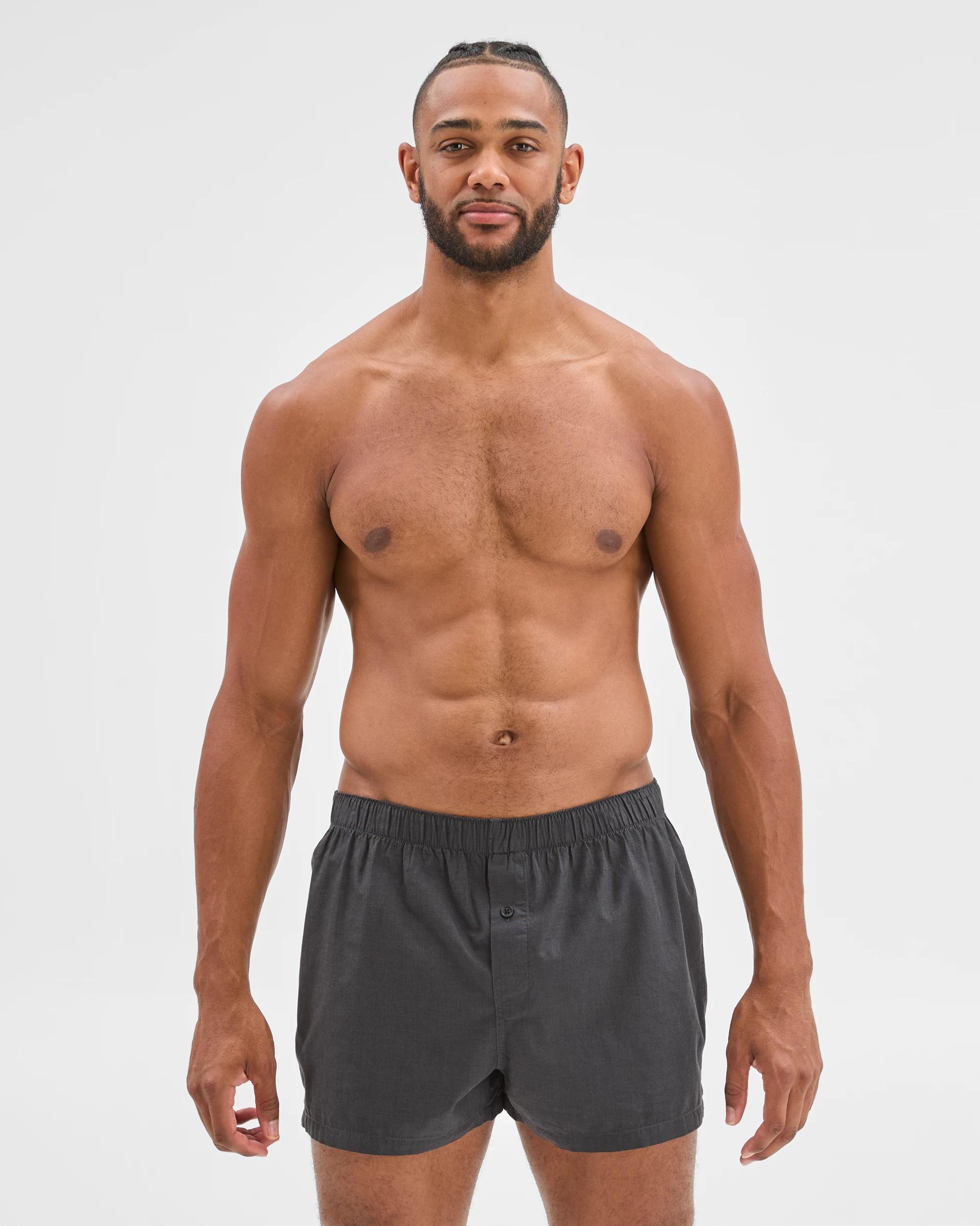 2 Maxx 3 Pack Woven Boxer Shorts BLACK CHECK, 2 of 4