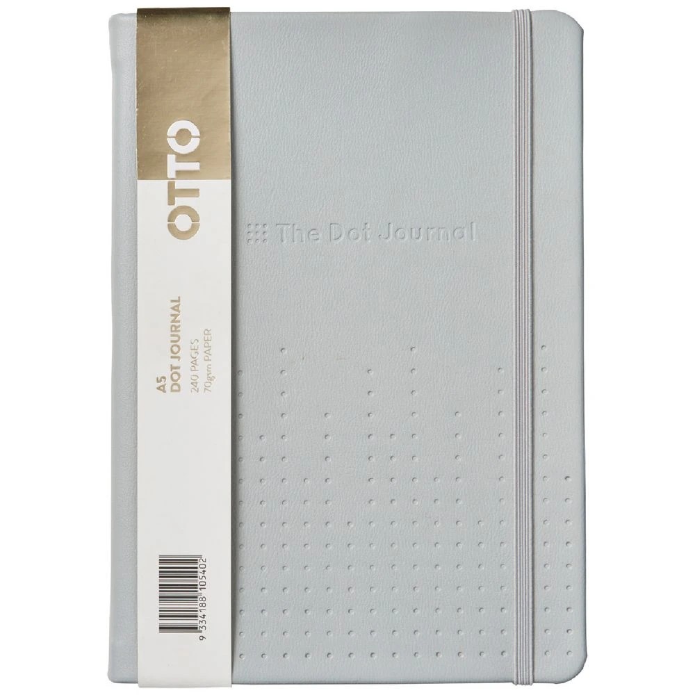 1 Otto A5 The Dot Journal 240 Page Grey, 1 of 5
