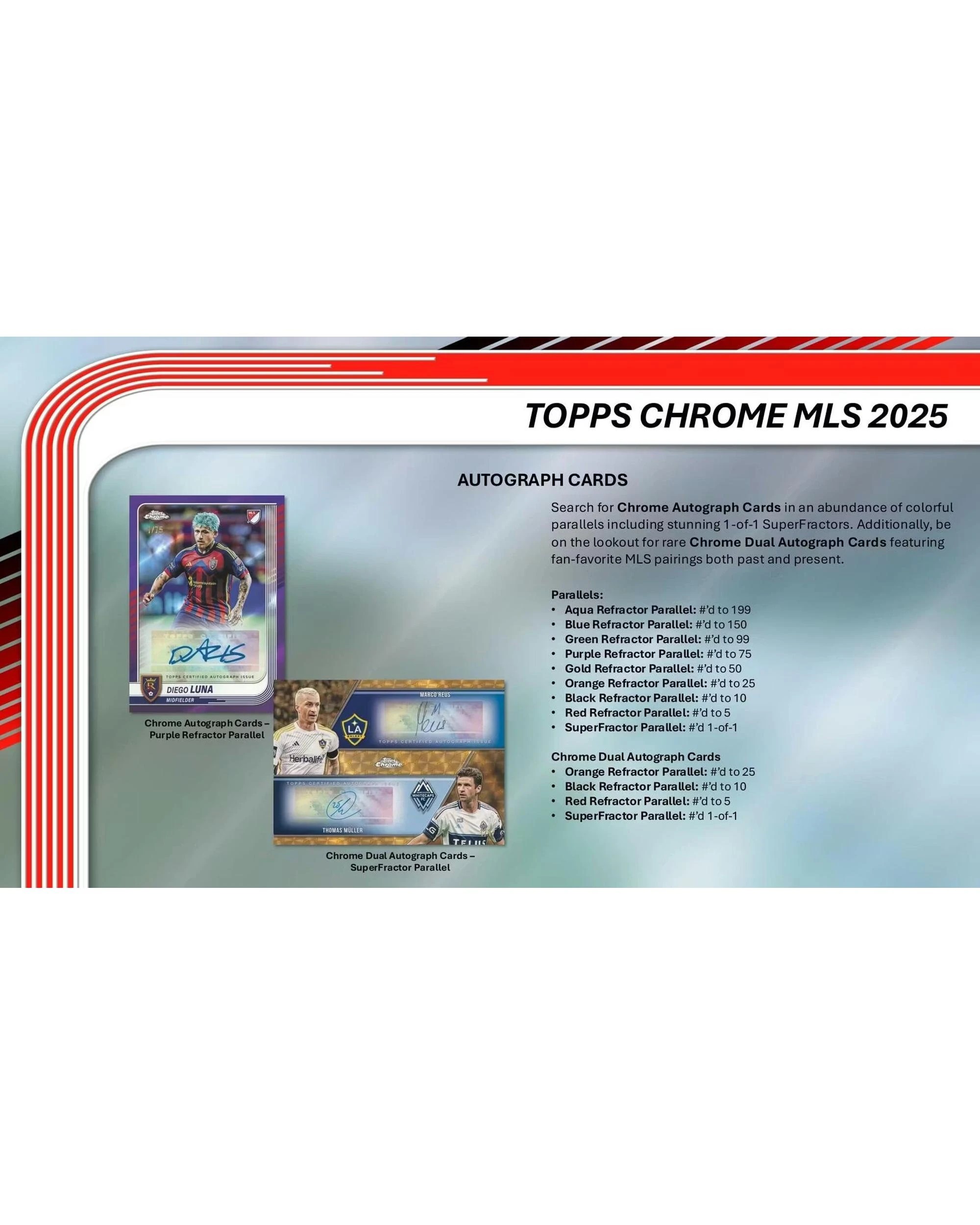 5 Topps Chrome MLS Major League Soccer 2025 Blaster Box, 5 of 9