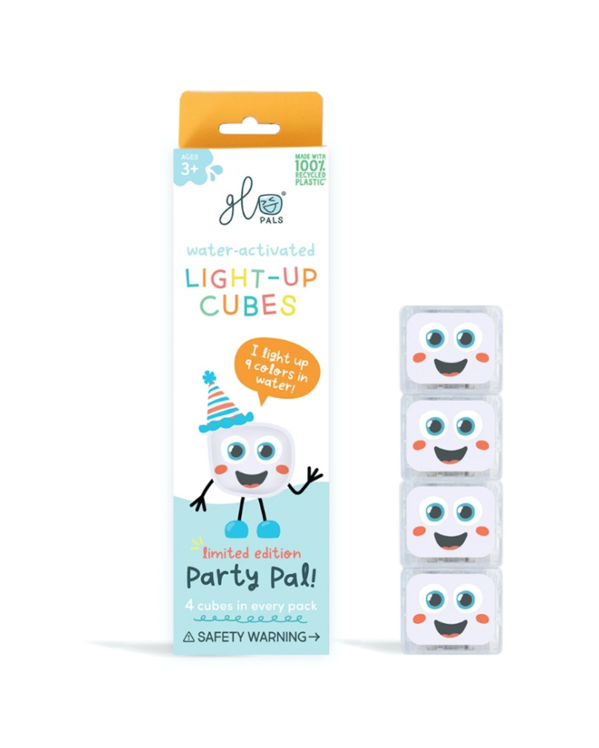 1 Glo Pals 4pc Water Activated Light Up Sensory Baby Kids Bath Toy Party Pal - Multi, 1 of 6