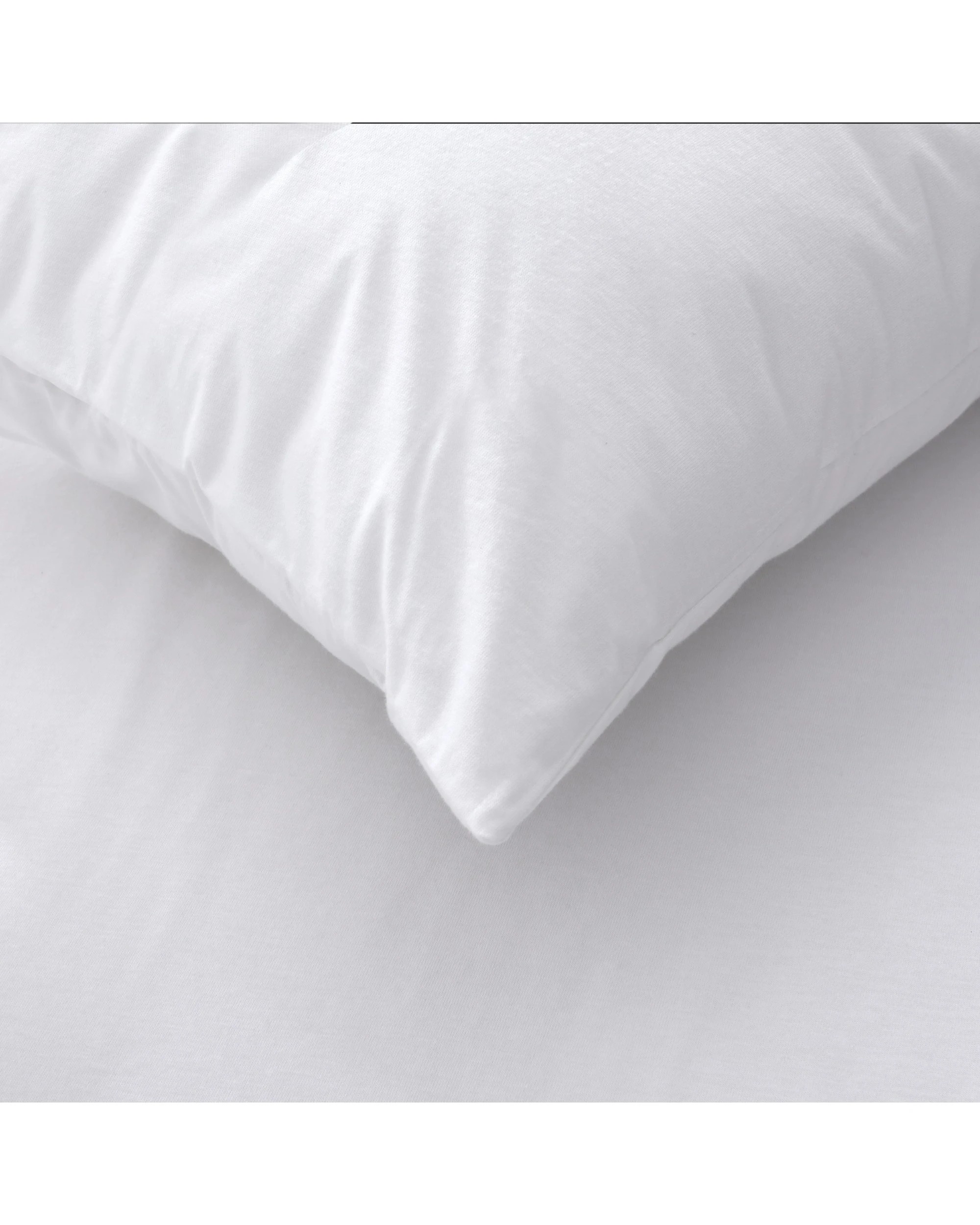 3 Dreamaker Baby Bamboo Cotton Jersey Waterproof Pillow Protector 2 Pack - COT Size - White, 3 of 5