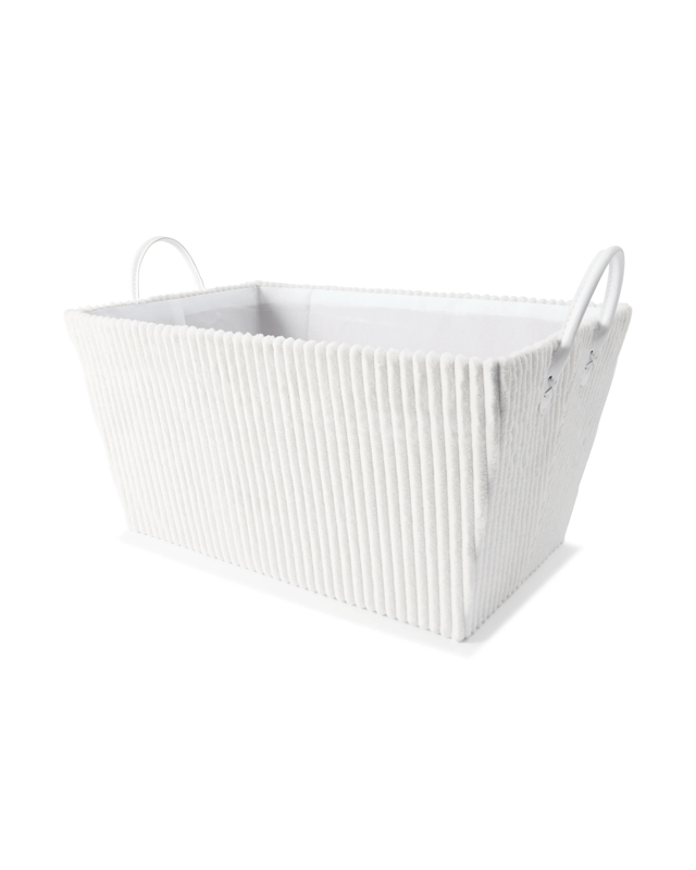 Tapered Ribbed Basket - W