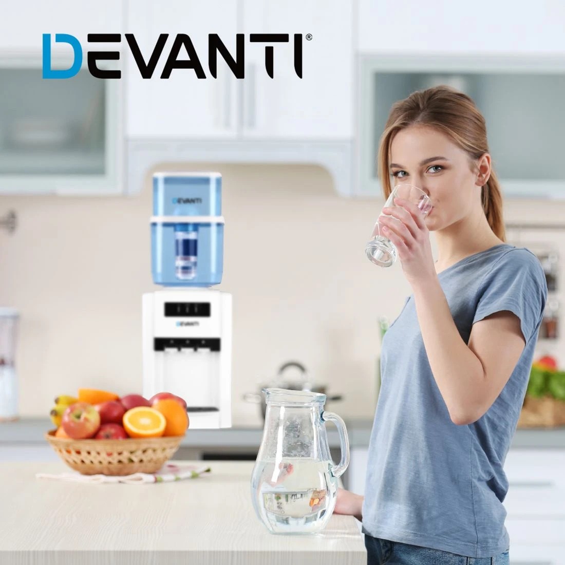 8 Devanti Water Cooler Dispenser 7 - Clear, 8 of 8