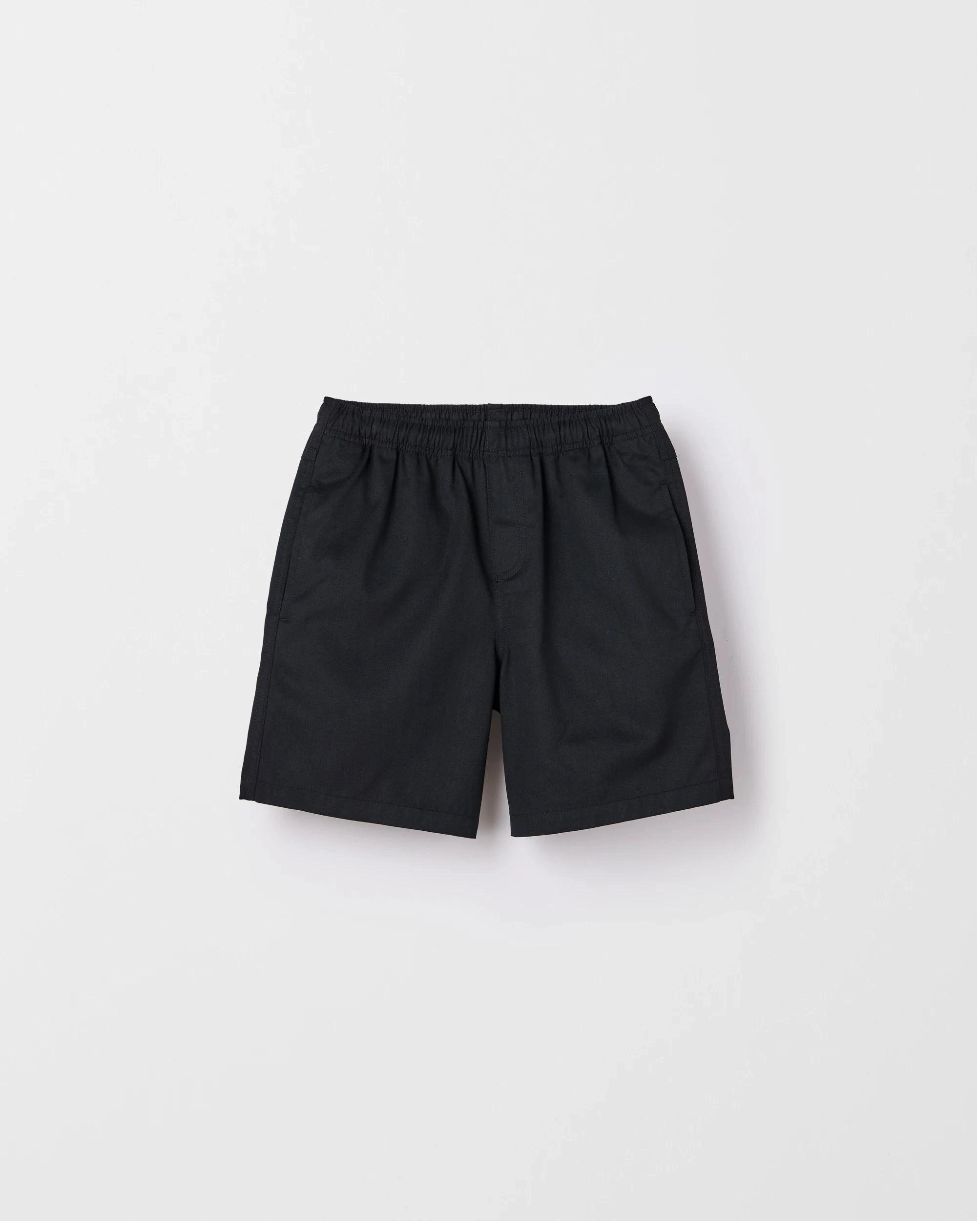 3 Target Kids Australian Cotton Blend 2 Pack School Drill Shorts BLACK, 3 of 3