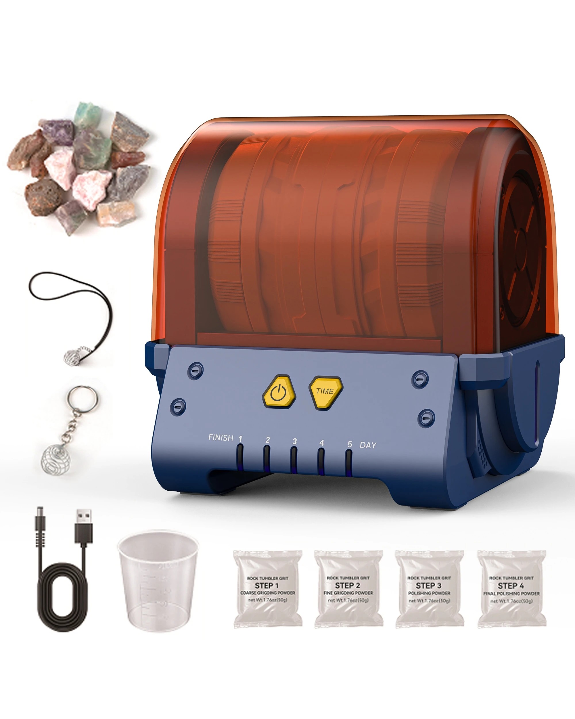 1 Advwin Rock Tumbler Kit Professional Electric Rock Polisher, 1 of 7