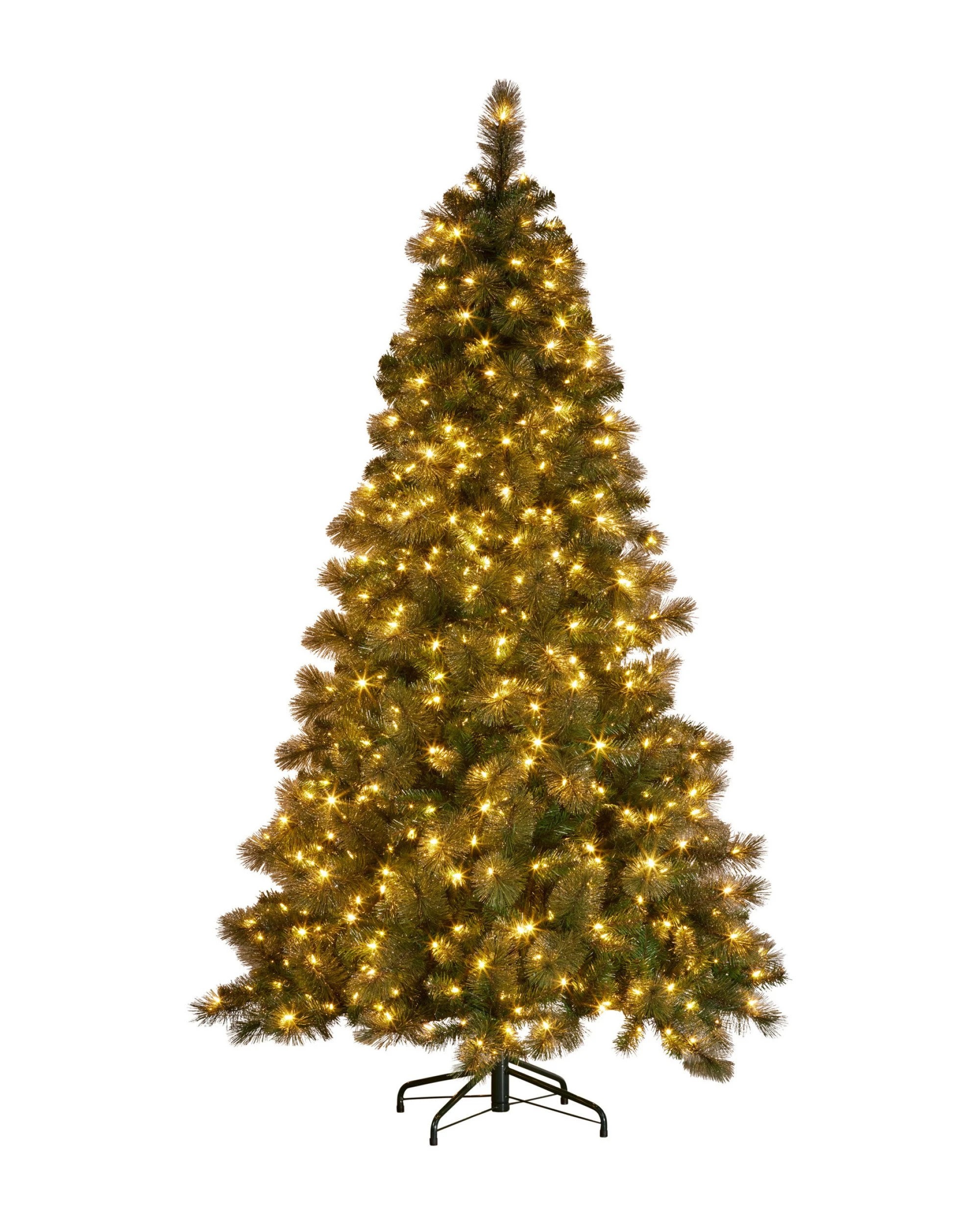 4 Christabelle 9ft Christmas Tree Glittery Gold Pine Needles 850 Led Multi-functional Lights Xmas Decor, 4 of 6