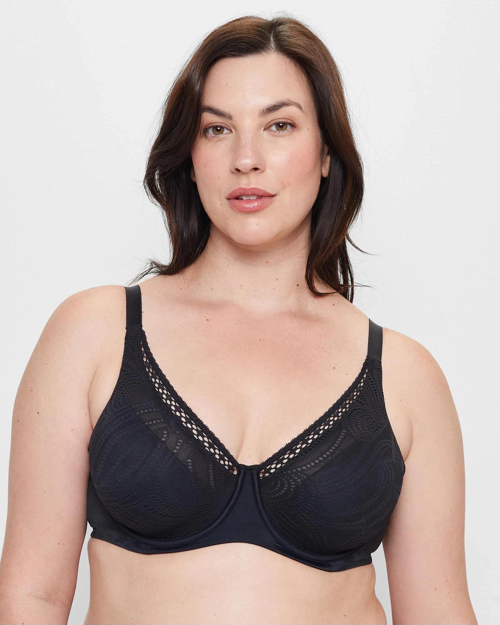 1 Target Lace Minimiser Bra BLACK, 1 of 2
