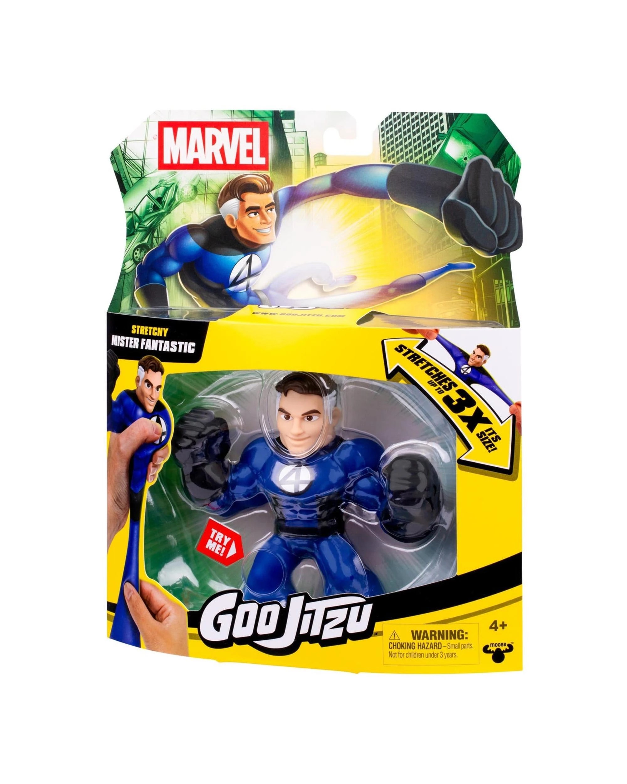 3 Heroes of Goo-Jit-Zu Marvel Series 12 Hero Pack Mister Fantastic, 3 of 7
