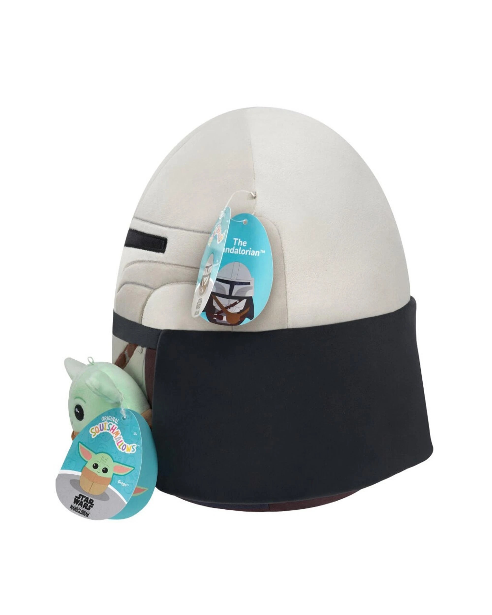 5 Squishmallows Star Wars The Mandalorian 12 inch Mandalorian with 3.5 inch Grogu Plush, 5 of 9