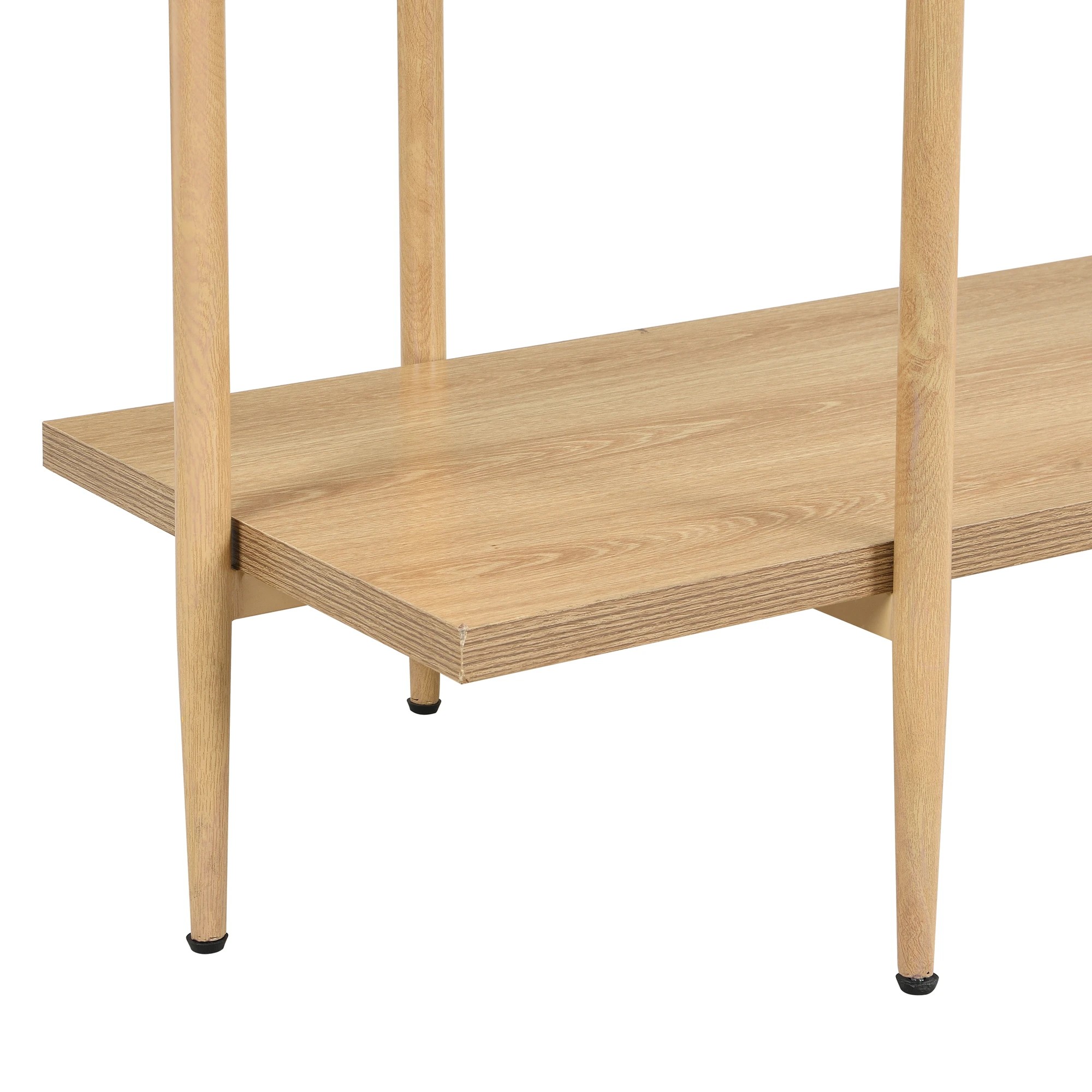 8 IHOMDEC MDF Console Sofa Table - Brown, 8 of 10