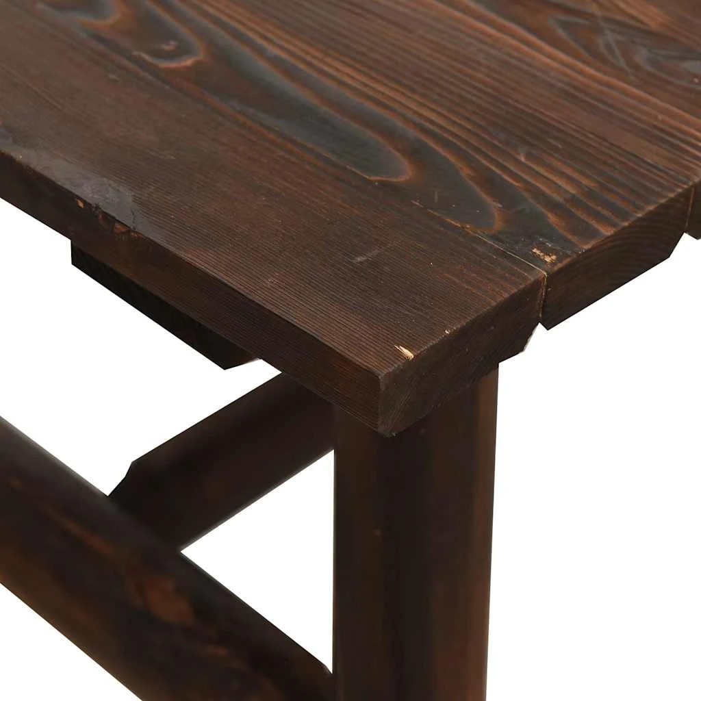 4 vidaXL coffee table Durable - Brown, 4 of 5