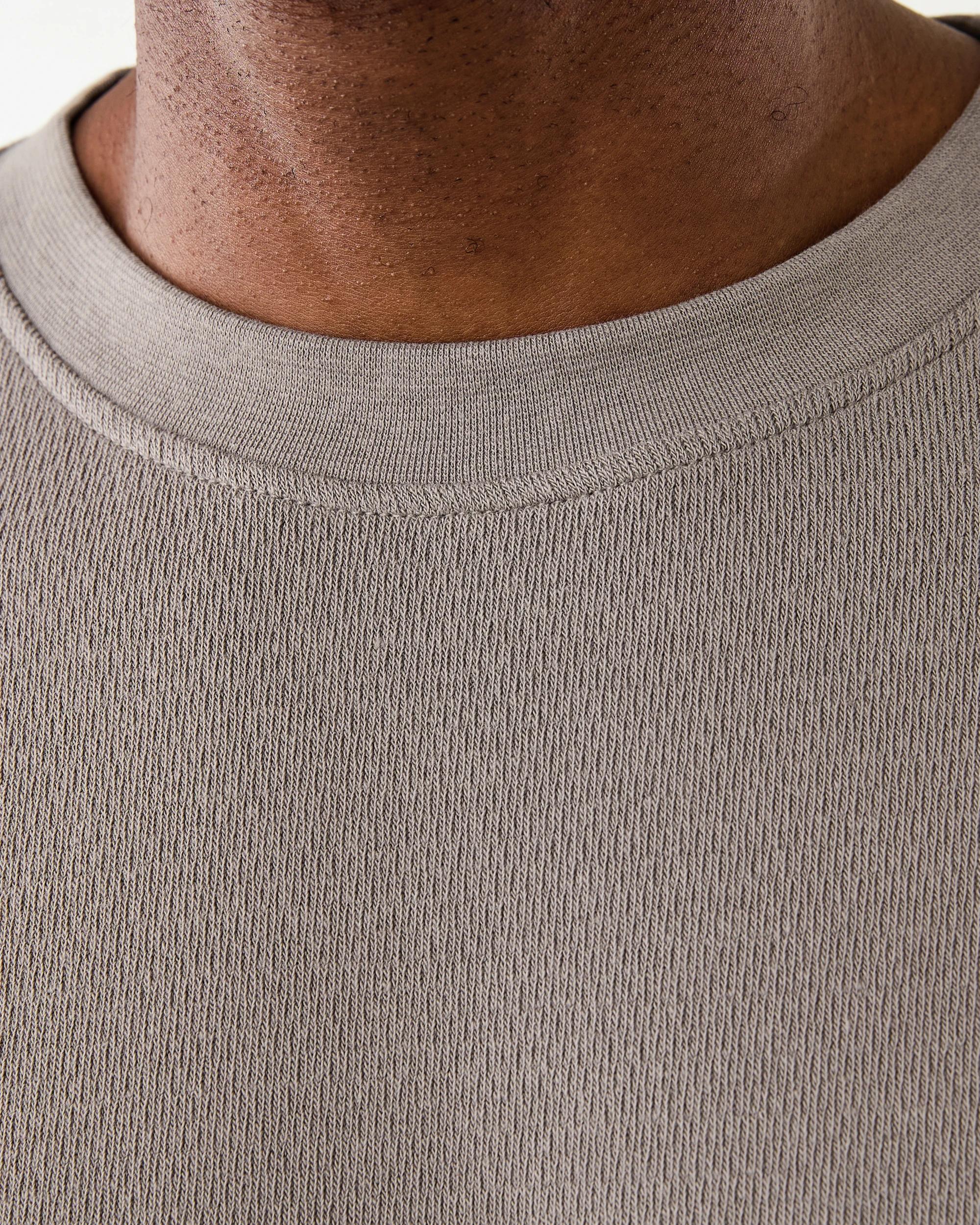 4 Oversized Textured T-shirt Brn Drift, 4 of 6