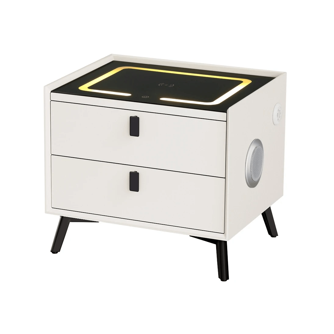 1 Artiss Smart Bedside Table - White, 1 of 7