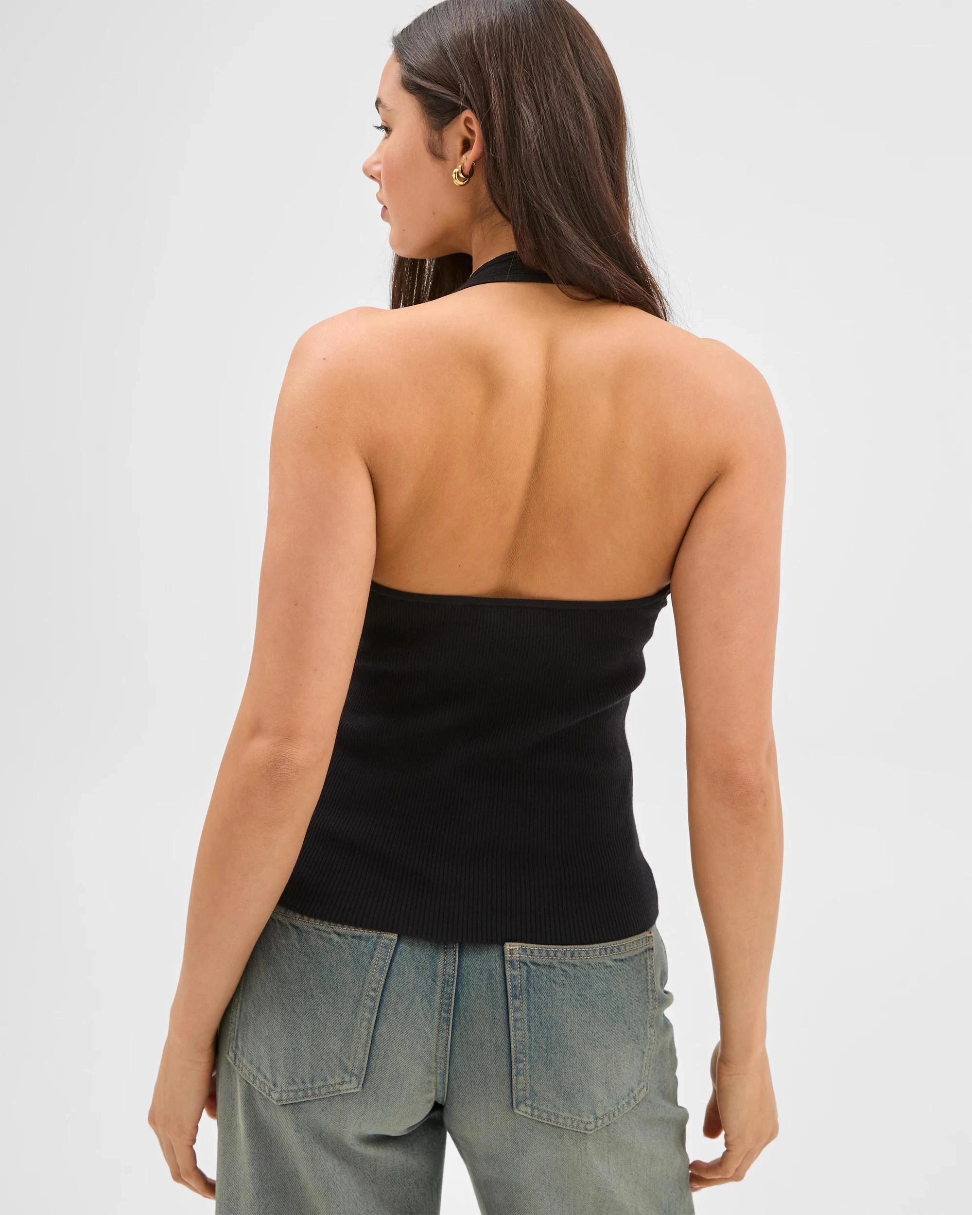 6 Halter Knit Top - Lily Loves BLACK, 6 of 6