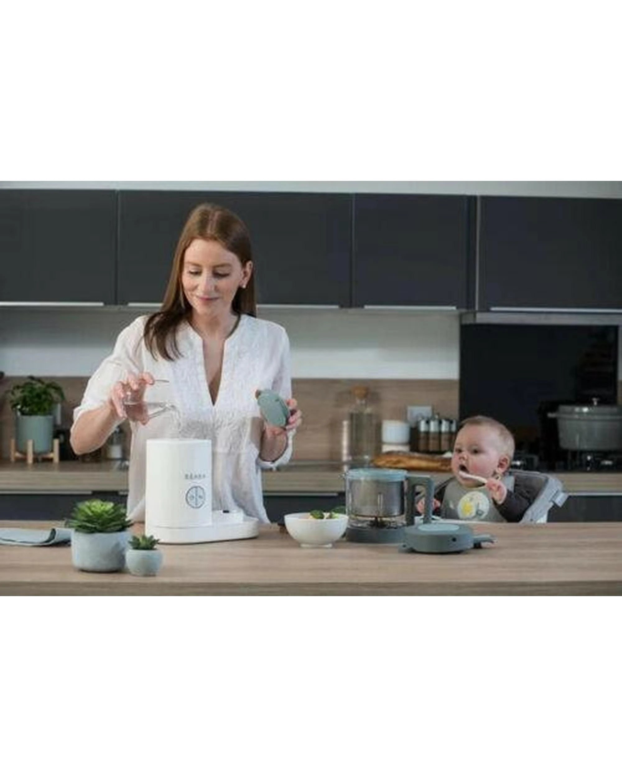 6 Beaba Babycook Neo Baby Food Processor Steam Cook Blend White  Grey, 6 of 8