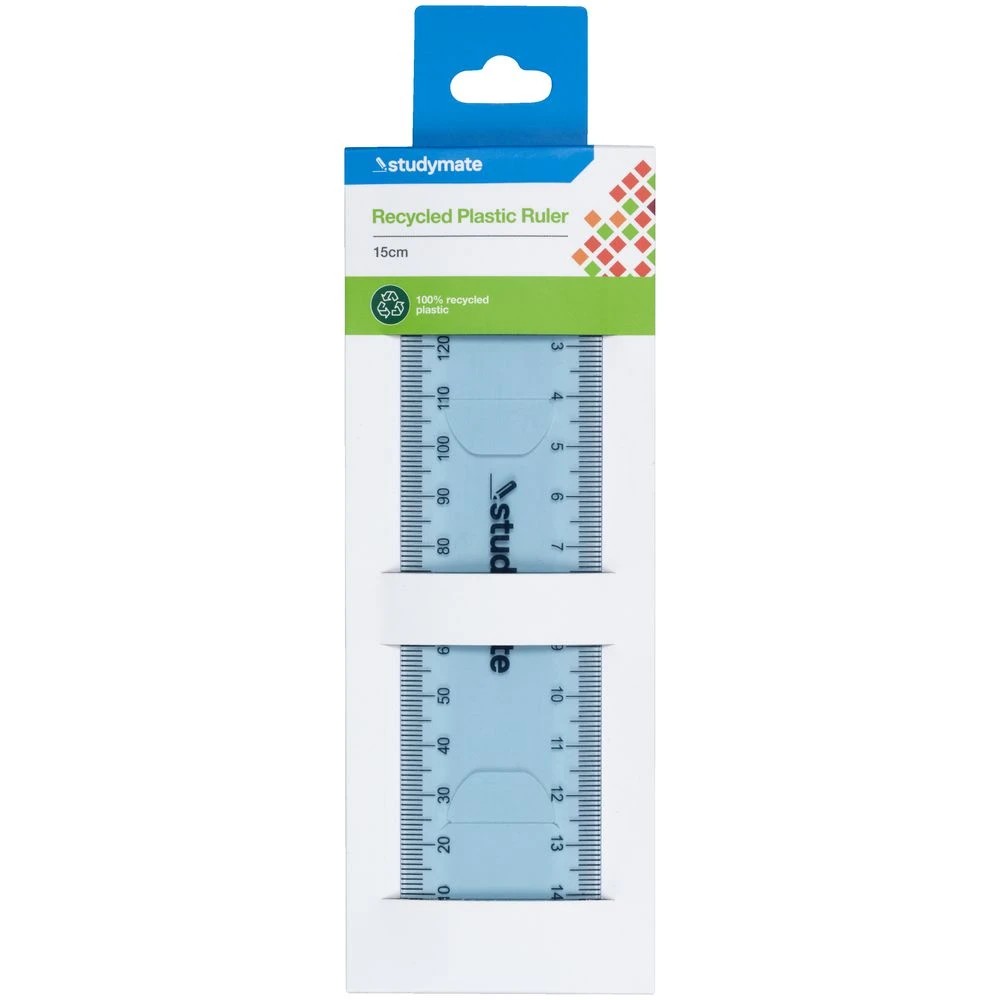 2 Studymate Ruler 15cm Fluoro Blue, 2 of 2
