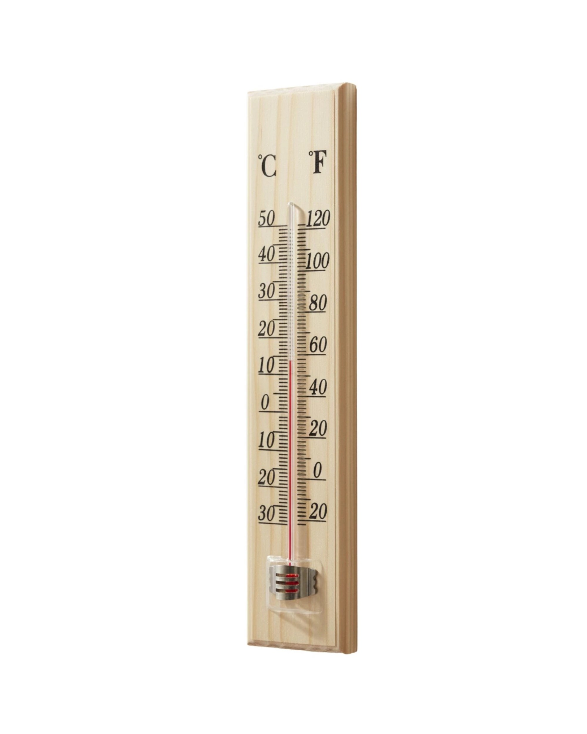 3 BR Home Wooden Thermometer with Glass Sensor for Indoor and Outdoor Use, 3 of 3