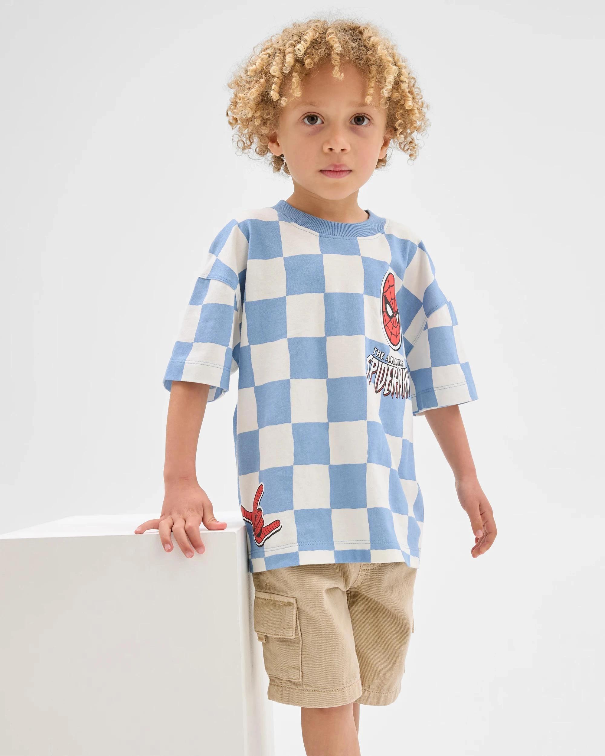 1 Spider-Man Australian Cotton T-Shirt BLUE, 1 of 5