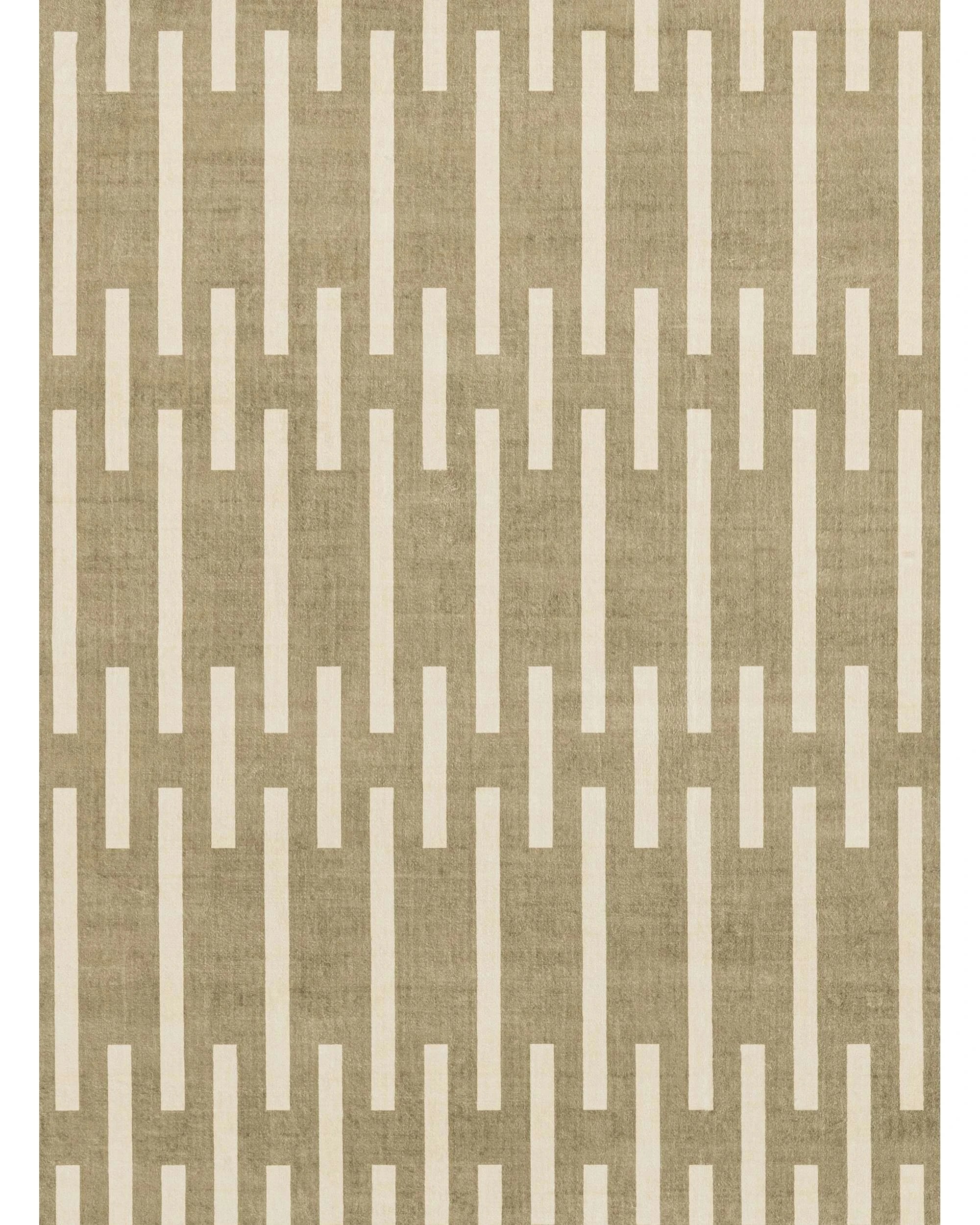 7 Loopsie Brentwood Printed Washable Rug-290cm x 190cm - Green, 7 of 8