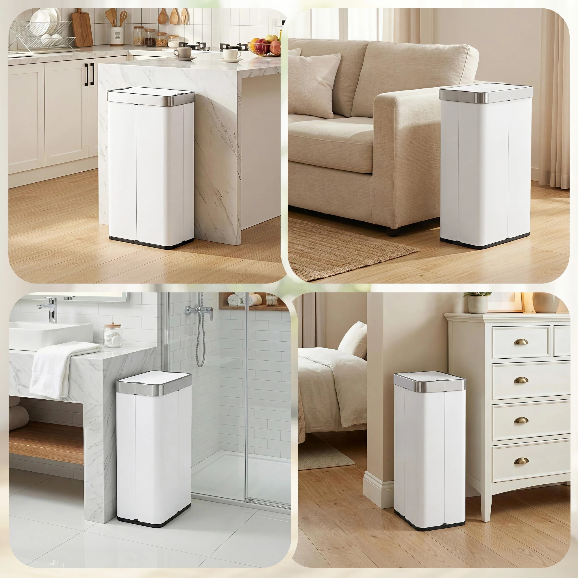 6 Devanti Rubbish Bin 70L Automatic Sensor Kitchen Bin, 6 of 7