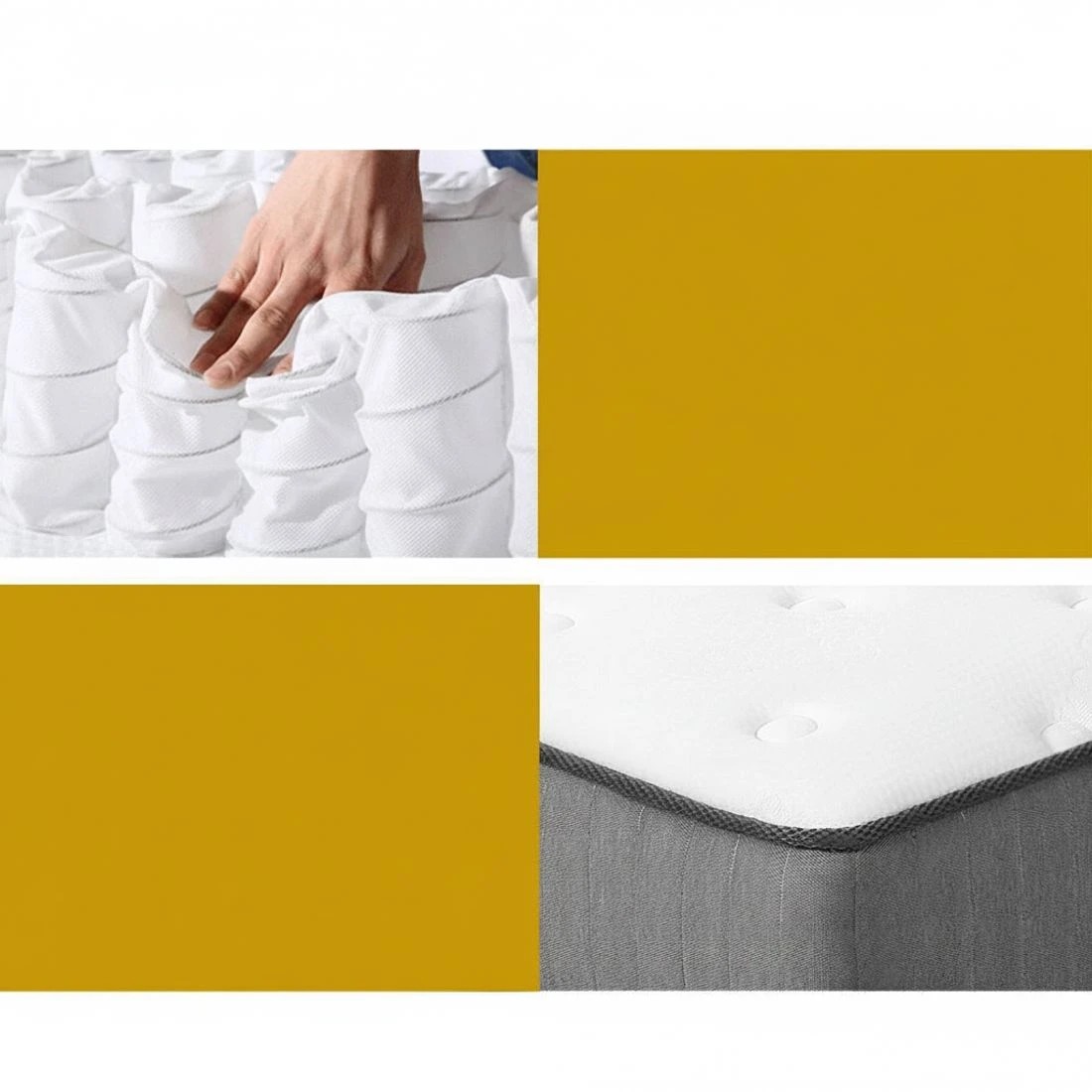 6 Giselle Bedding 23cm Mattress Extra Firm King - King Bed - Multi, 6 of 8