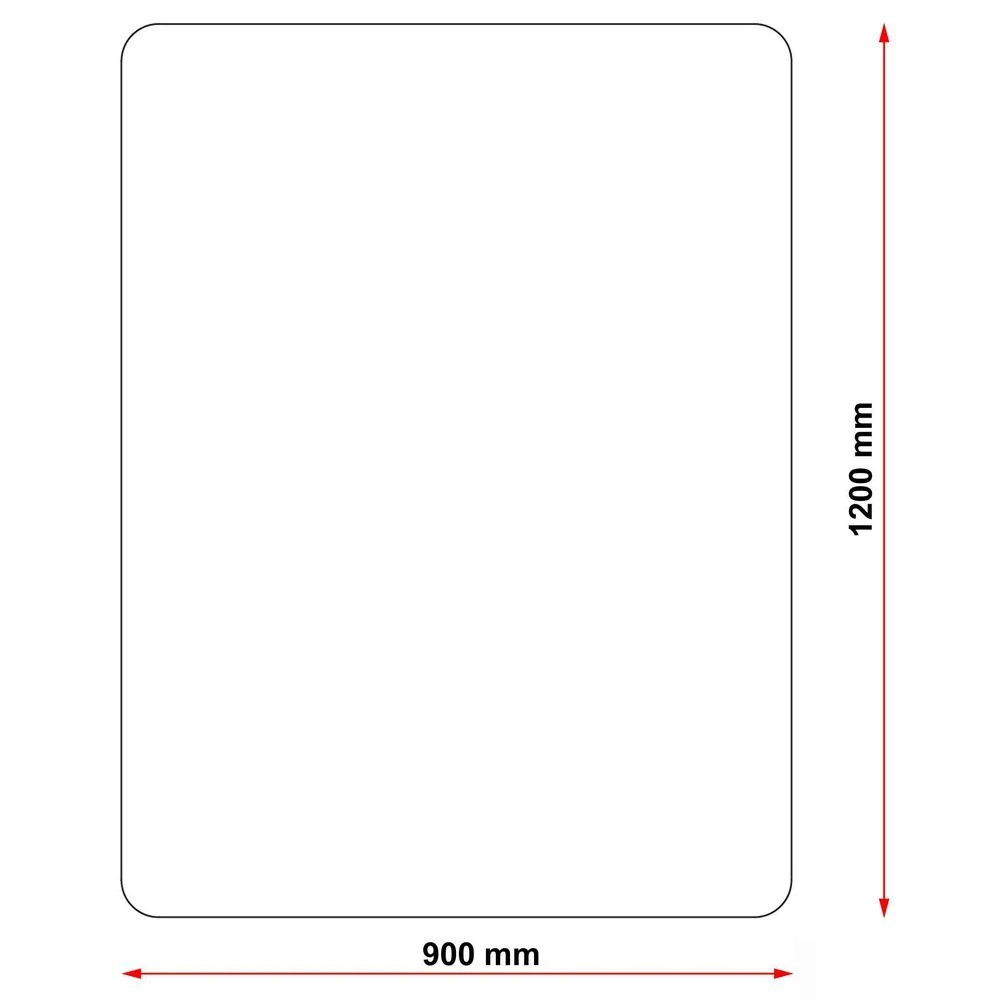 2 Heavy Duty Hard Floor Chair Mat 900x1200 Rectangle, 2 of 4