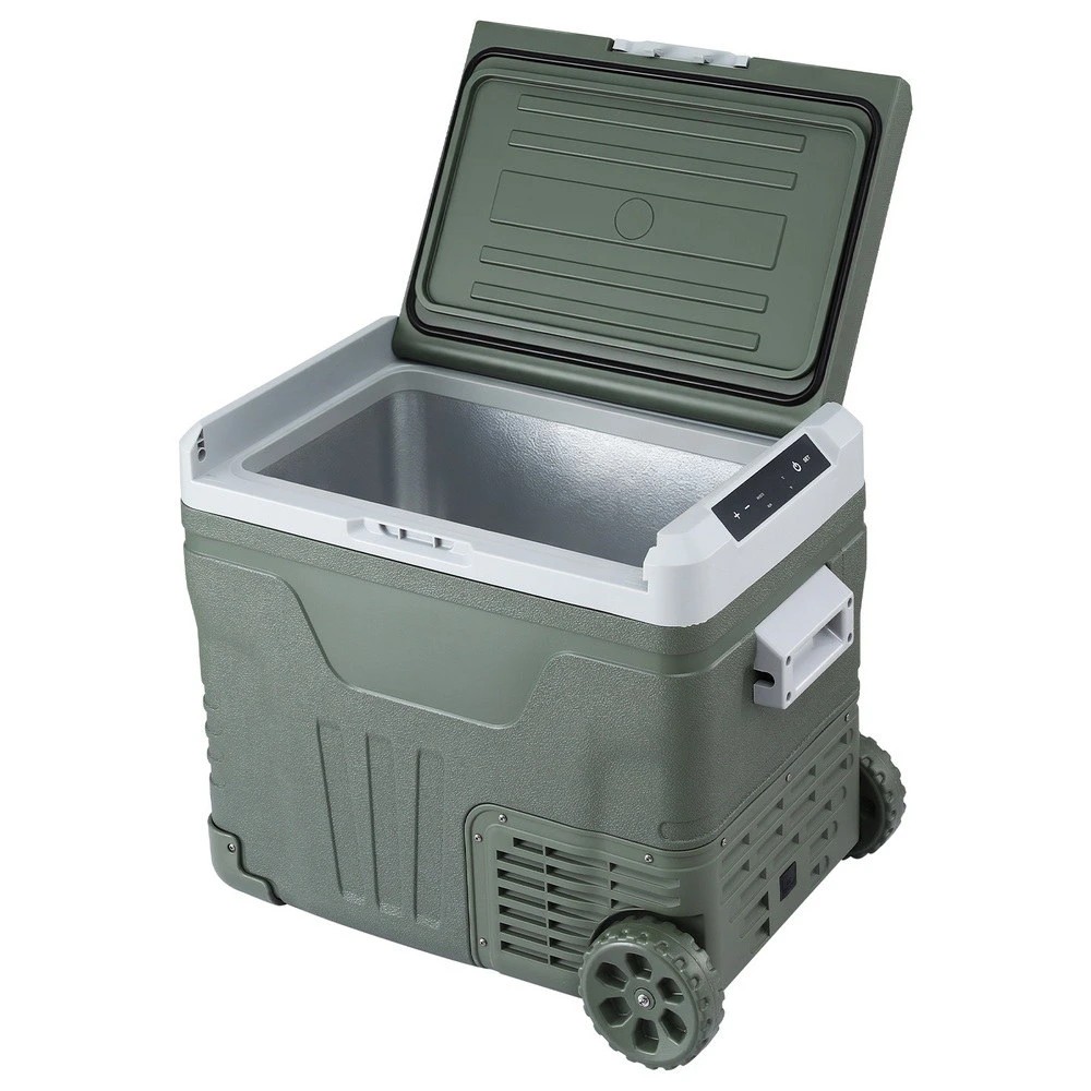 1 Portable Fridge 50L Camping Bar Fridges Freezer 12V/24V/240V - Green, 1 of 6