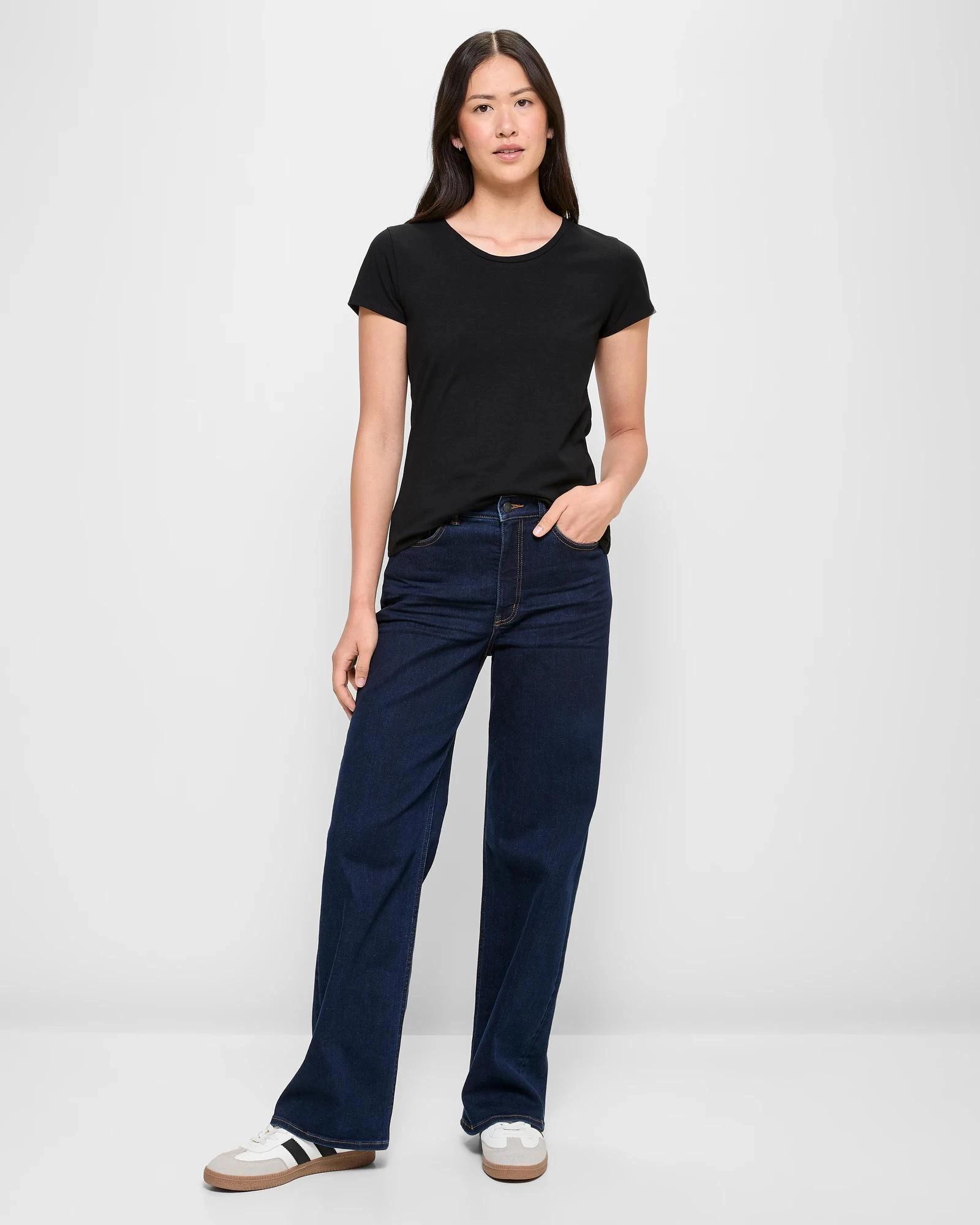 2 Target Australian Cotton Crew T-Shirt TARGET BLACK, 2 of 5