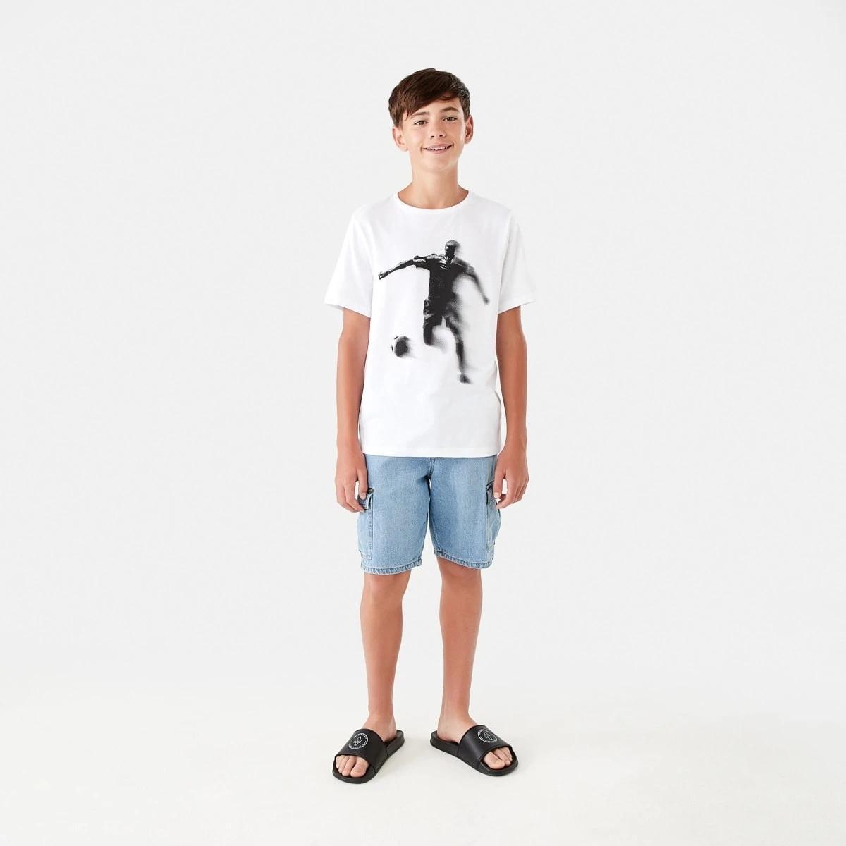 5 Short Sleeve Print T-shirt Wht Photop, 5 of 8
